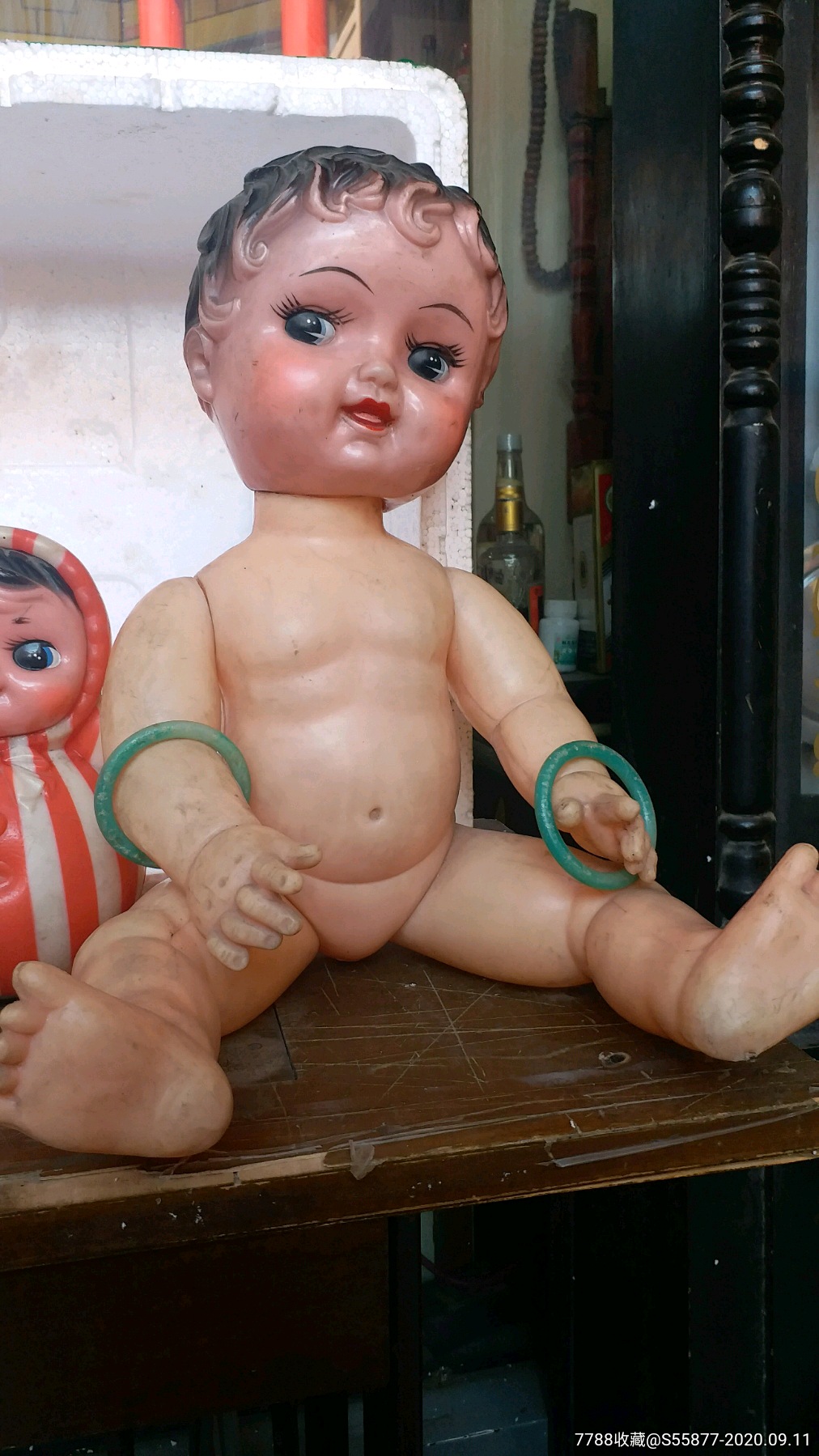 上80年代的娃娃,不倒翁玩具5个