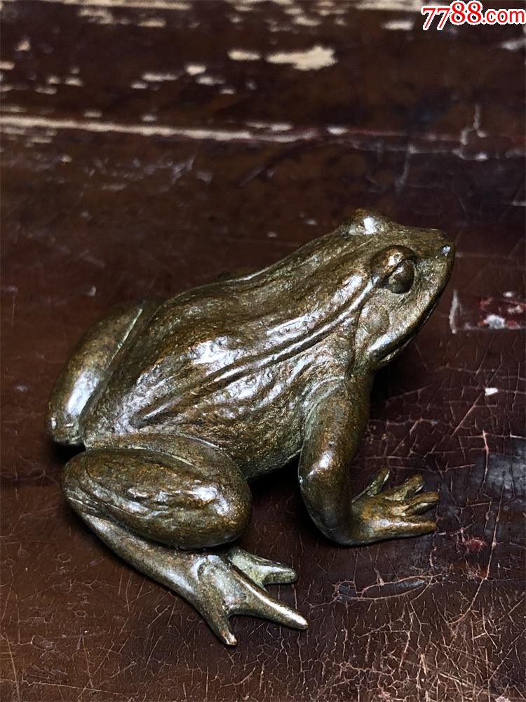 全铜青蛙摆件实铜05斤完好完整