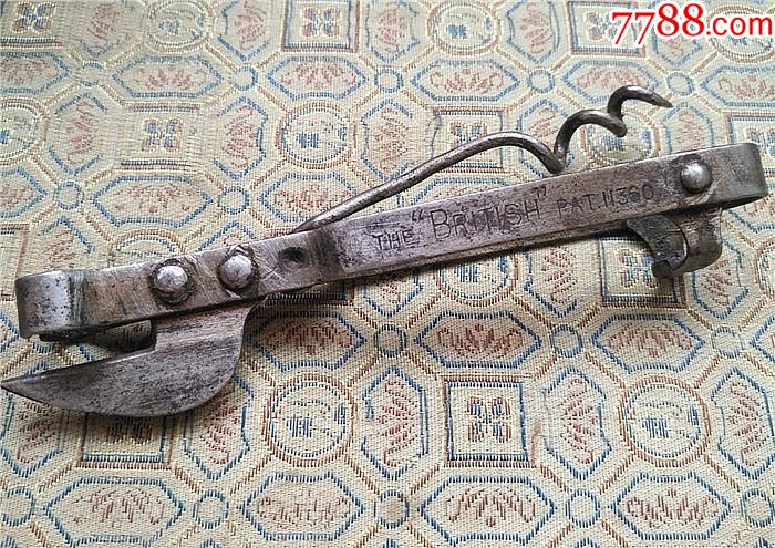 怀旧民国老开瓶器3040年代英国制造老红酒起子罐头刀字款清晰