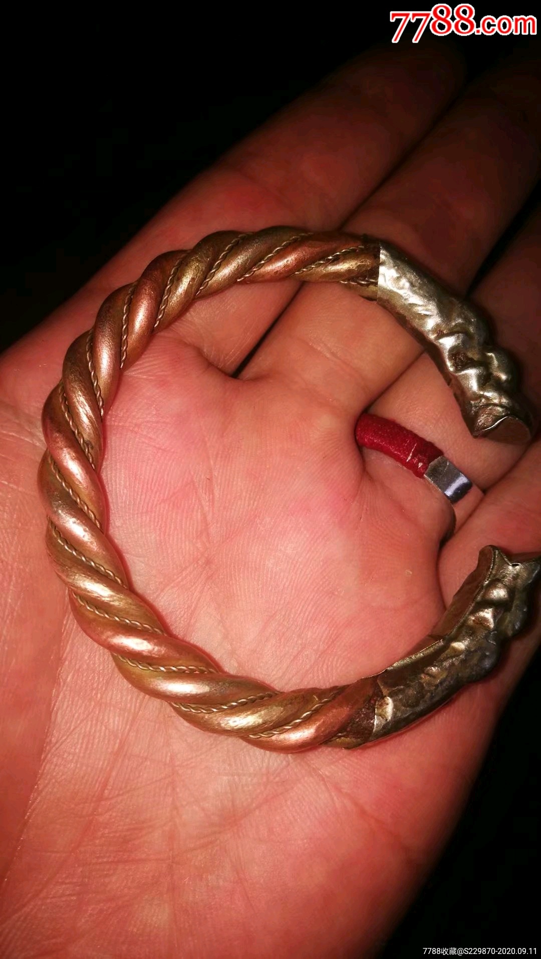 明清三色铜手镯