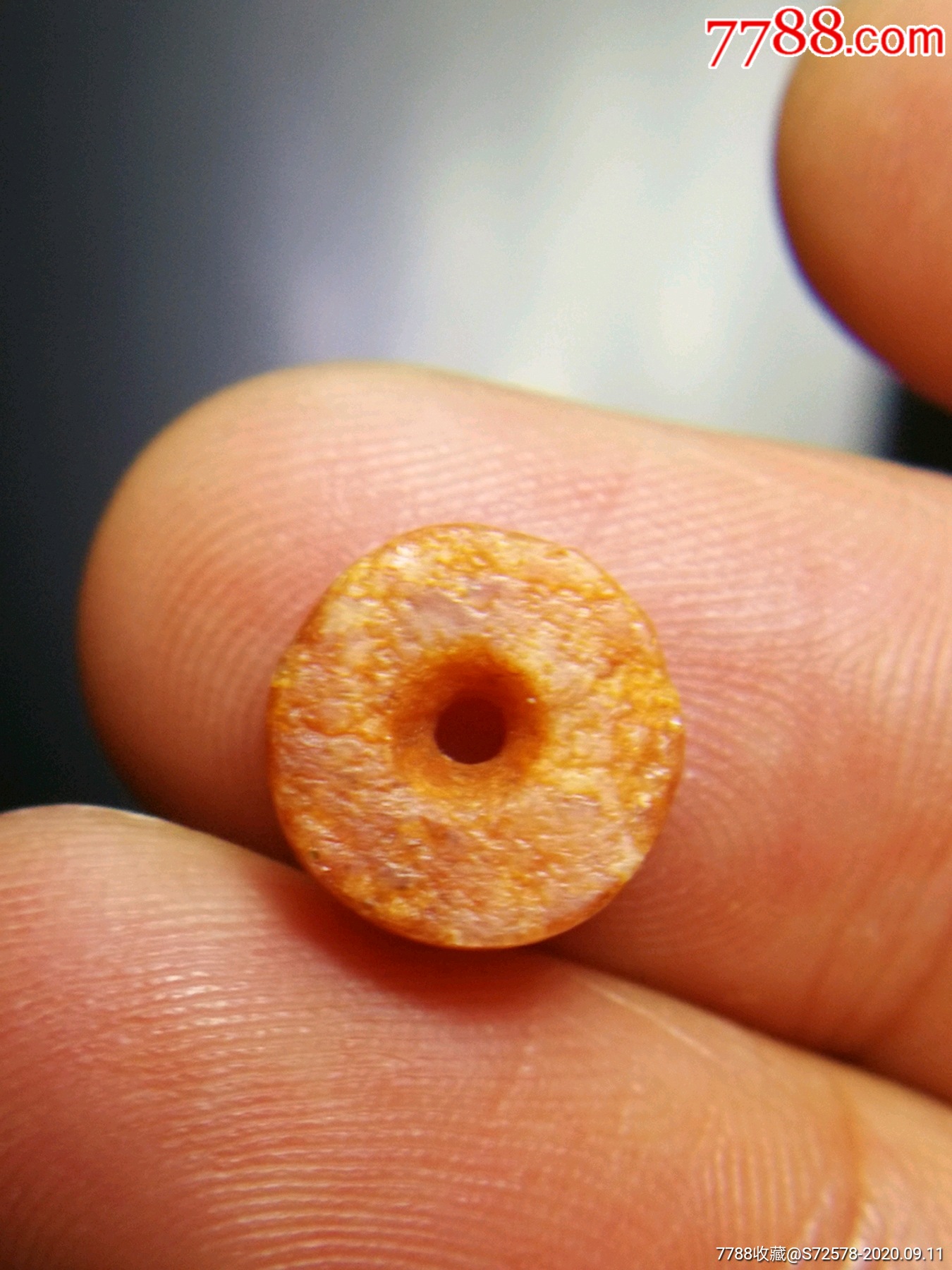 高古千年玛瑙片珠