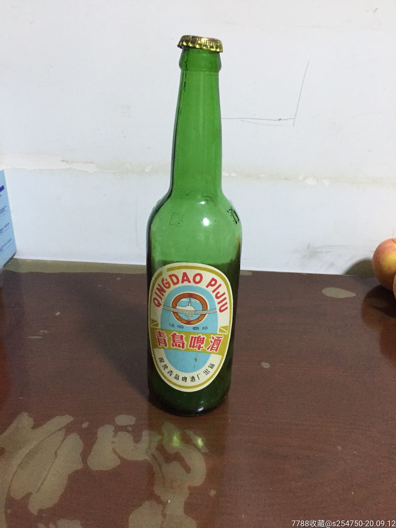 60年代,国营青岛啤酒厂出品的青岛啤酒瓶