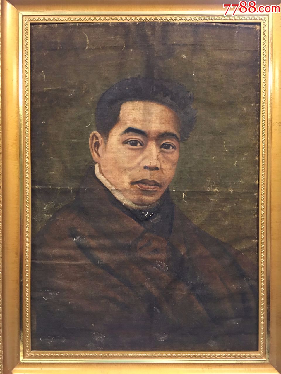 民国时期北伐军将领军官人物老油画