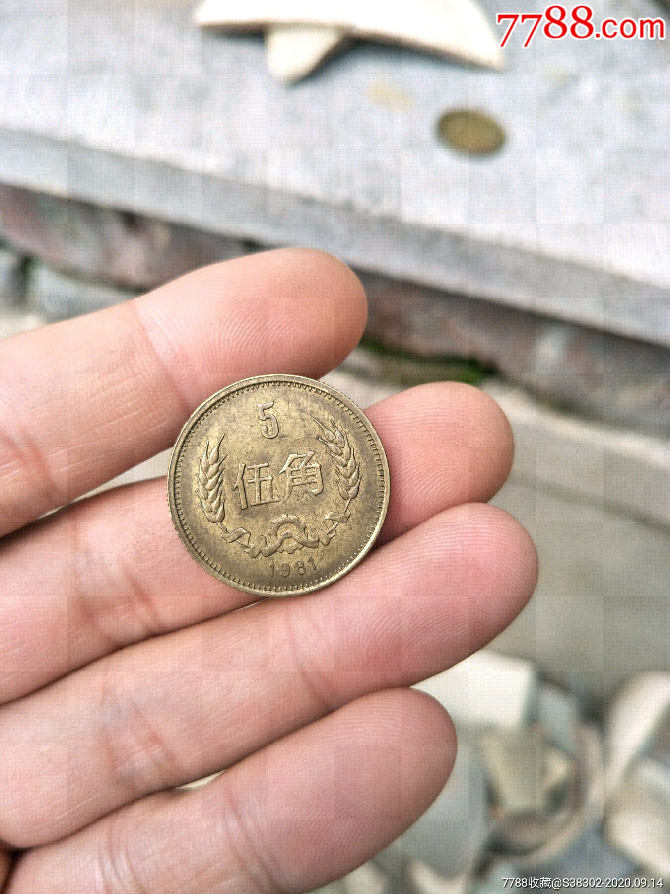 1981年5角硬币一枚临清运河古玩店