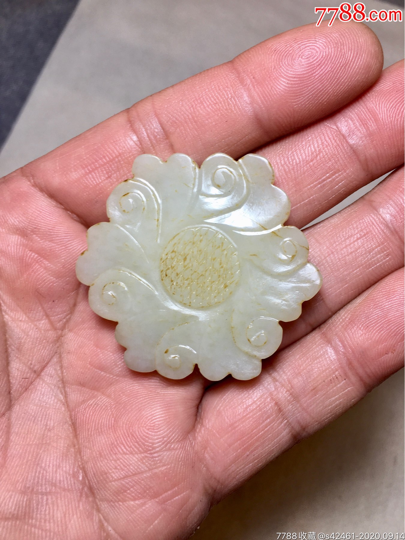 明清和田玉将军扣