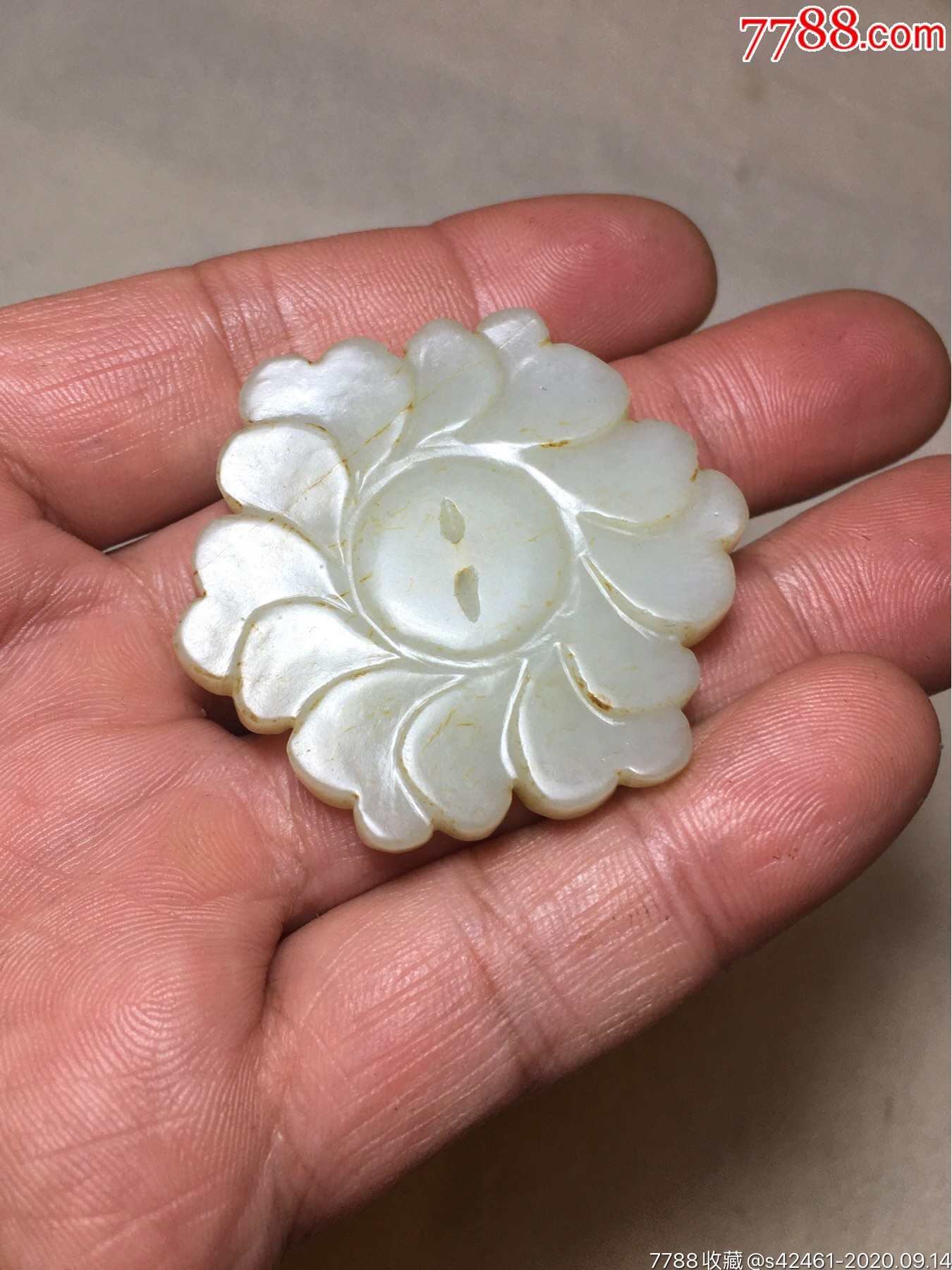 明清和田玉将军扣