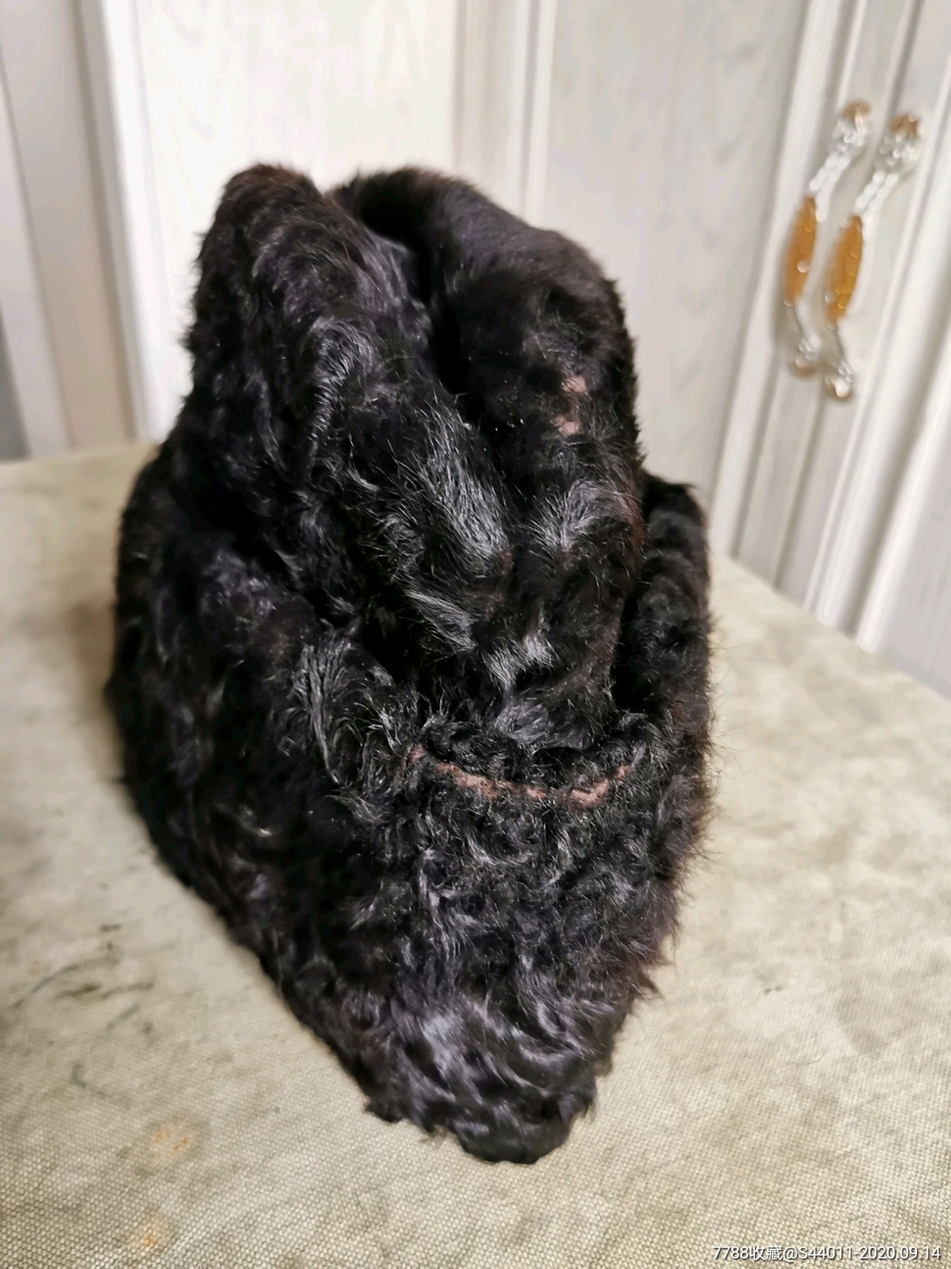 抗战时期座山雕帽子,皮帽