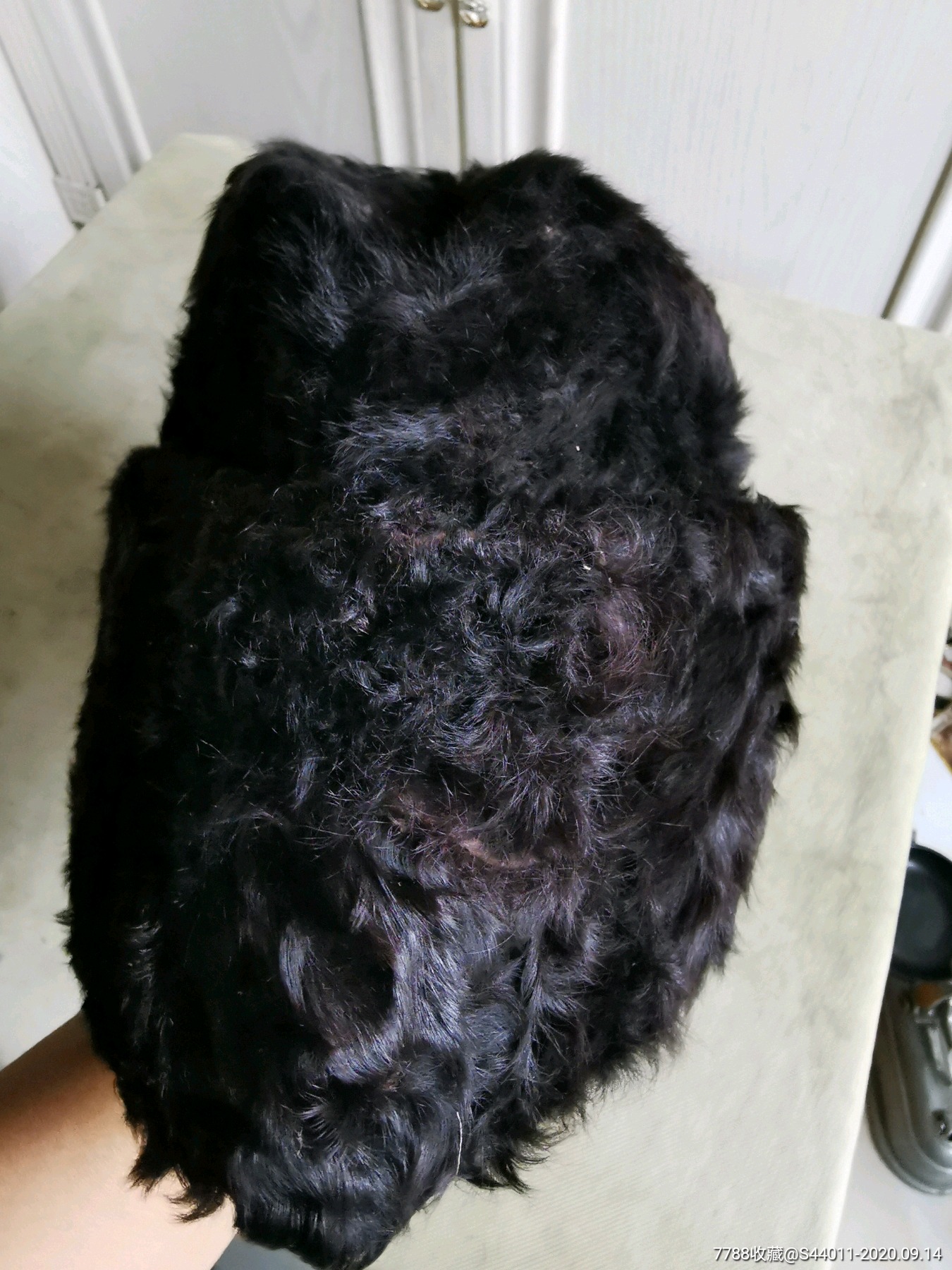 抗战时期座山雕帽子,皮帽