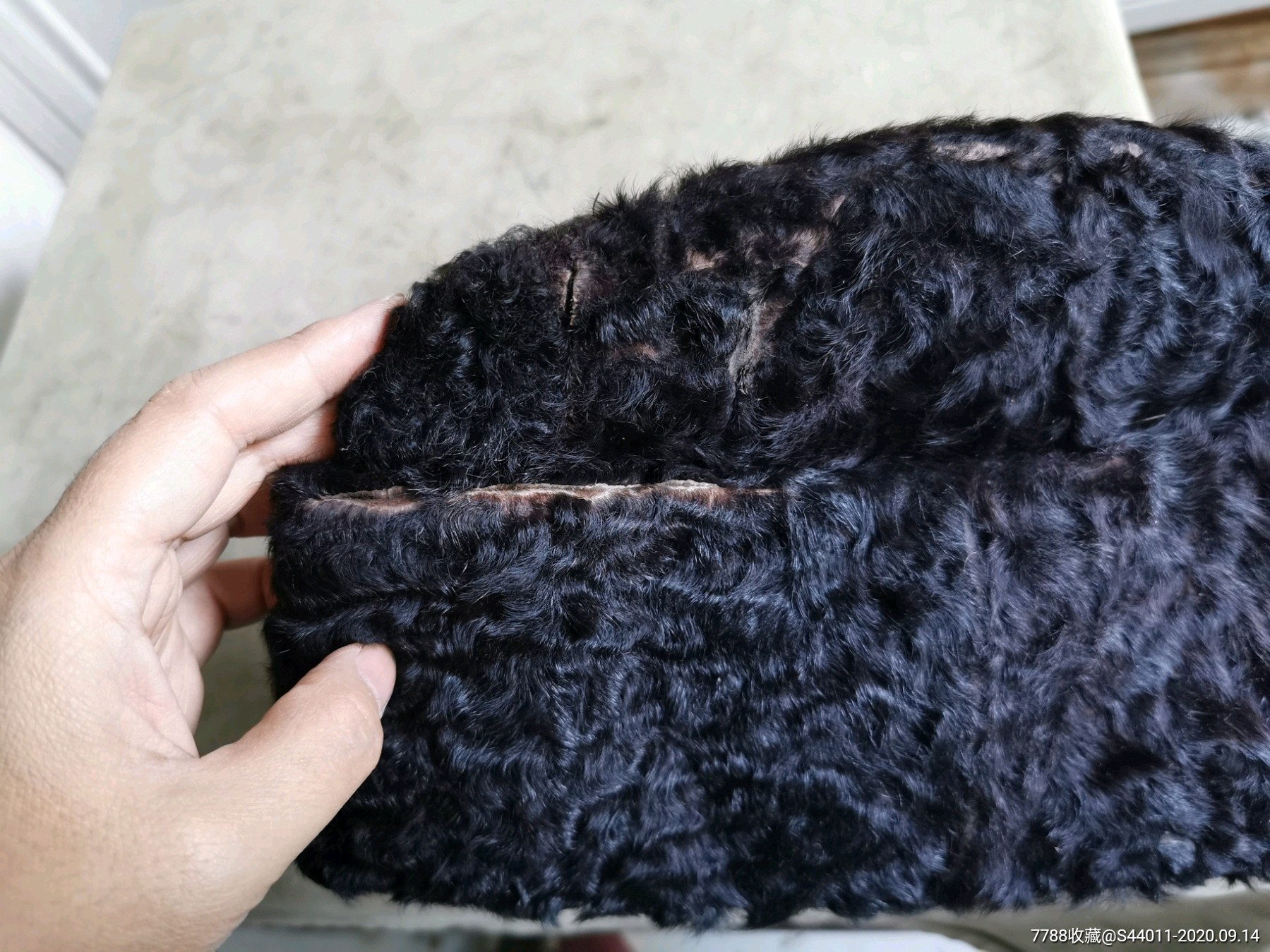 抗战时期座山雕帽子,皮帽