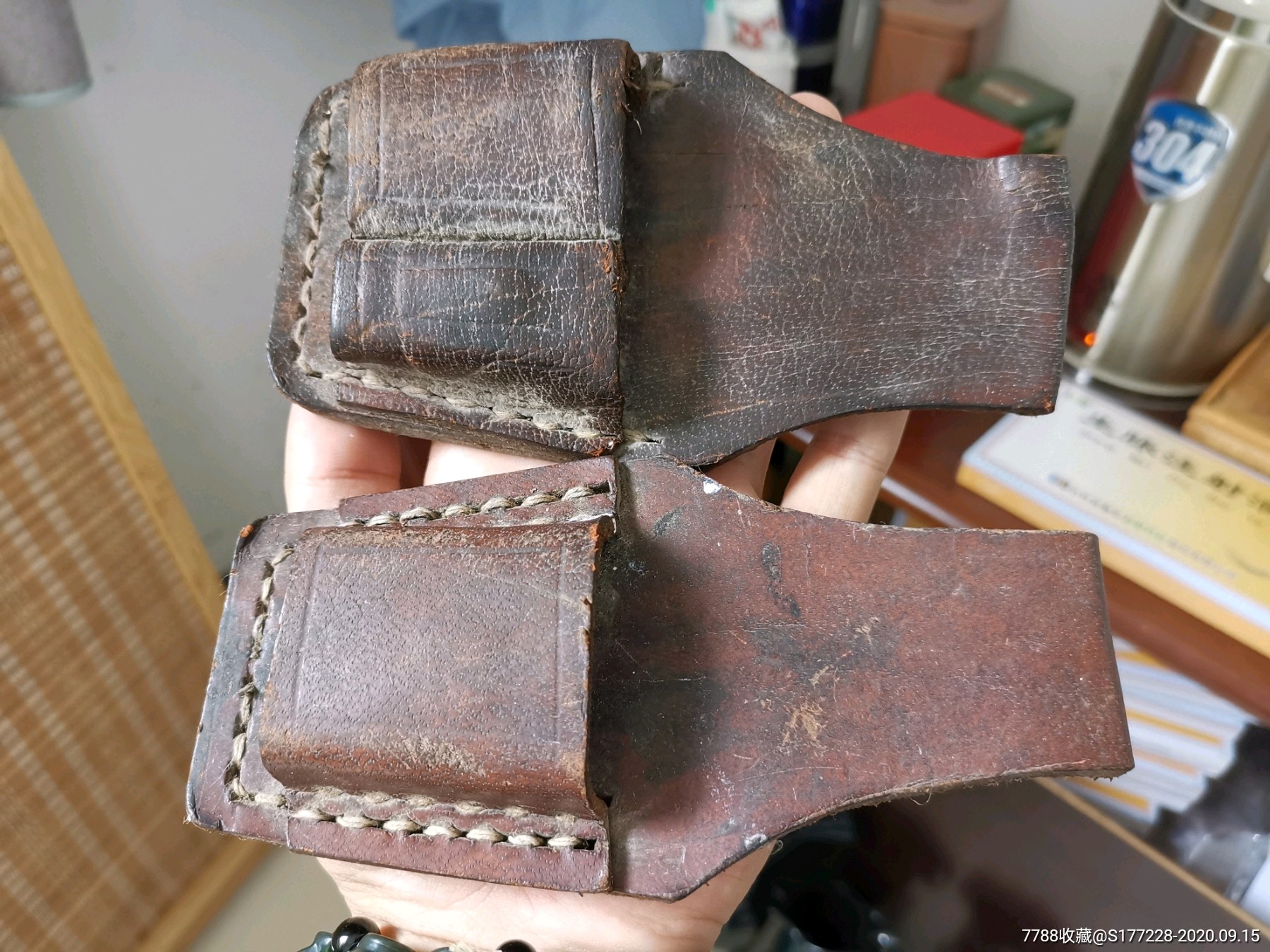 老牛皮电工工具袋包2个