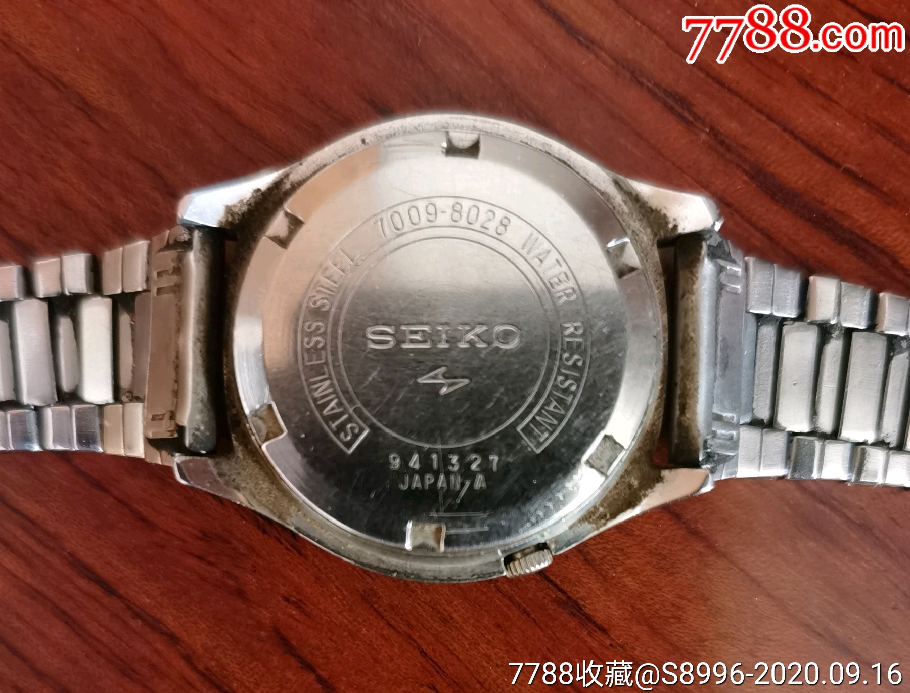 日本原裝早期:seiko(精工牌)17鑽機械自動款雙日曆手錶_價格222元_第3