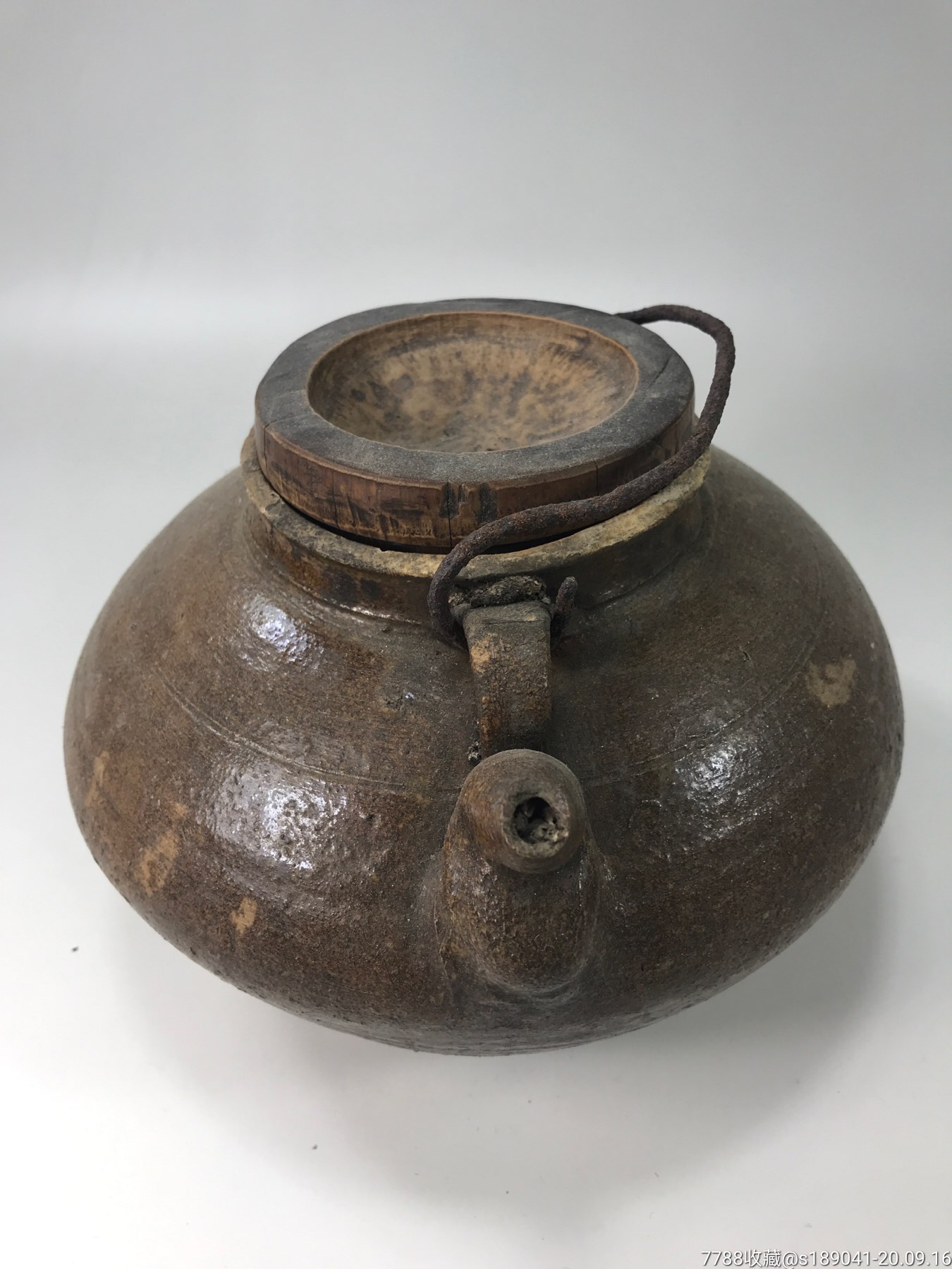 清末民初中号土陶茶壶