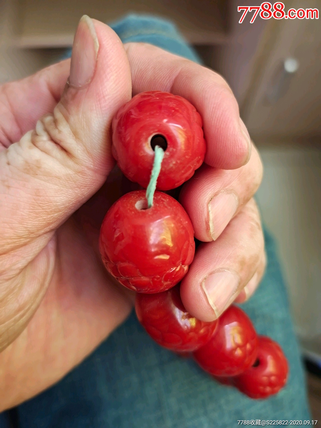 老琉璃珠子一串