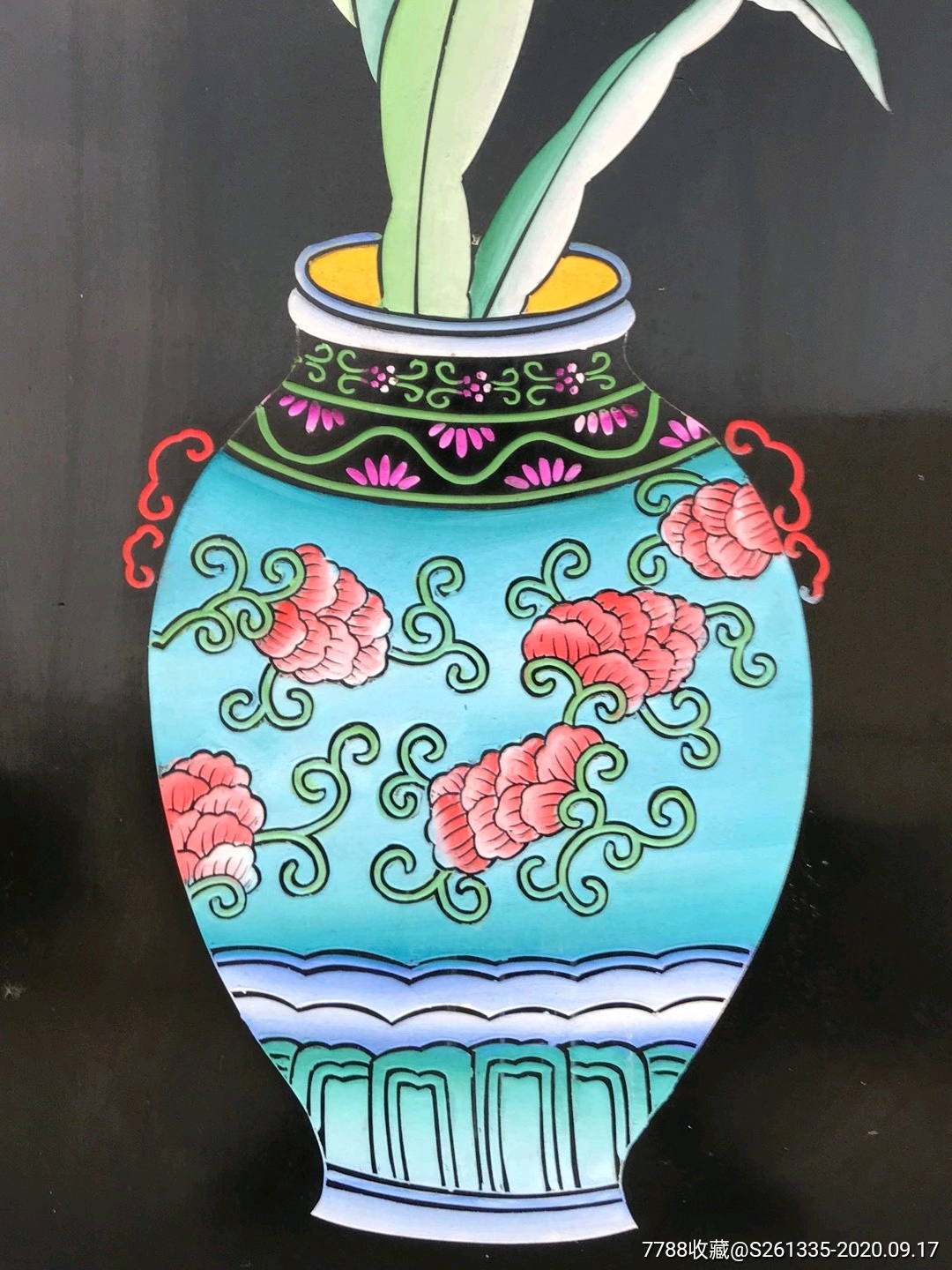 收的漆器挂屏全品纯手绘