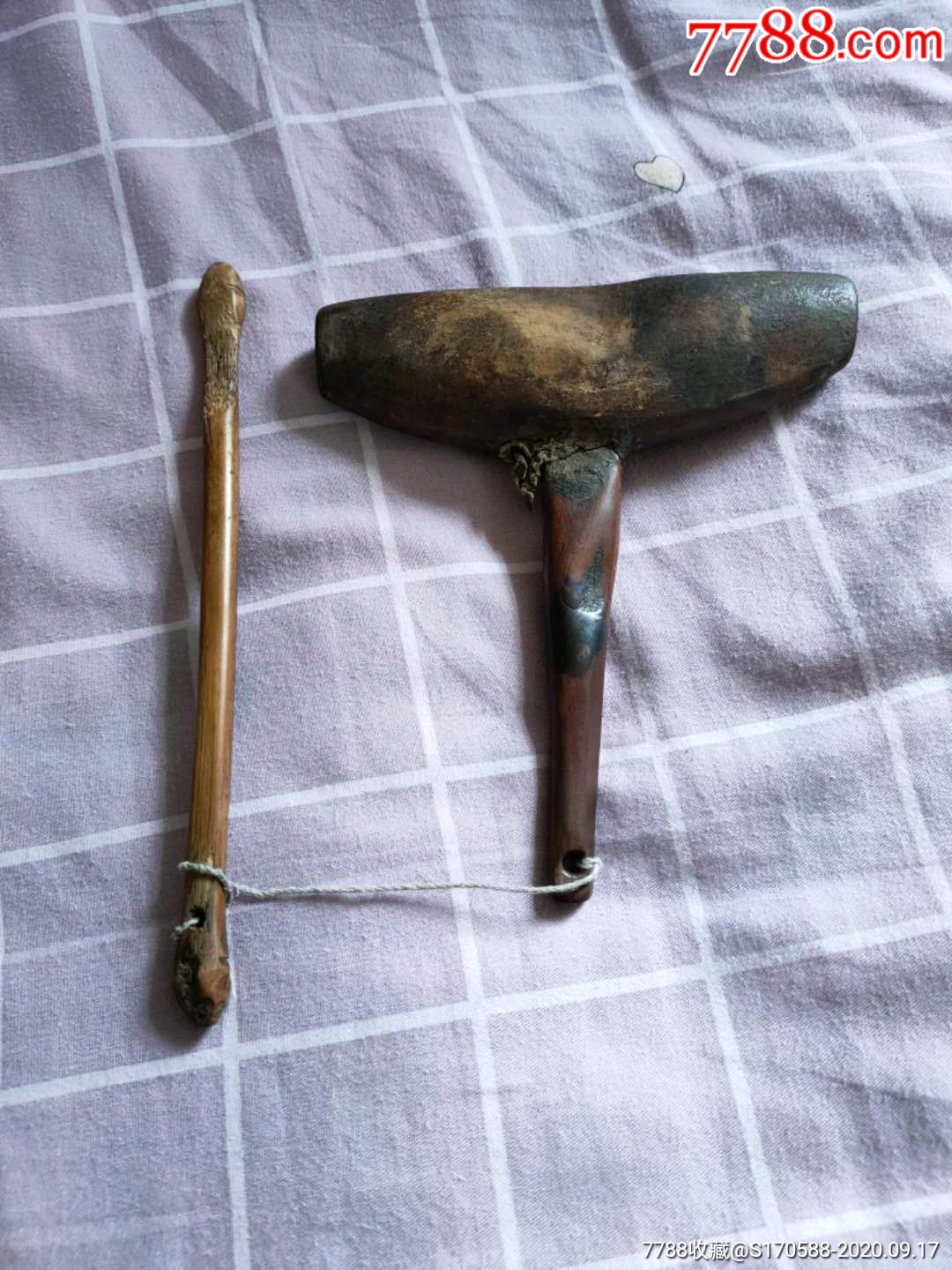 货郎叫卖所用梆子包浆晶莹剔透音质清脆悦耳