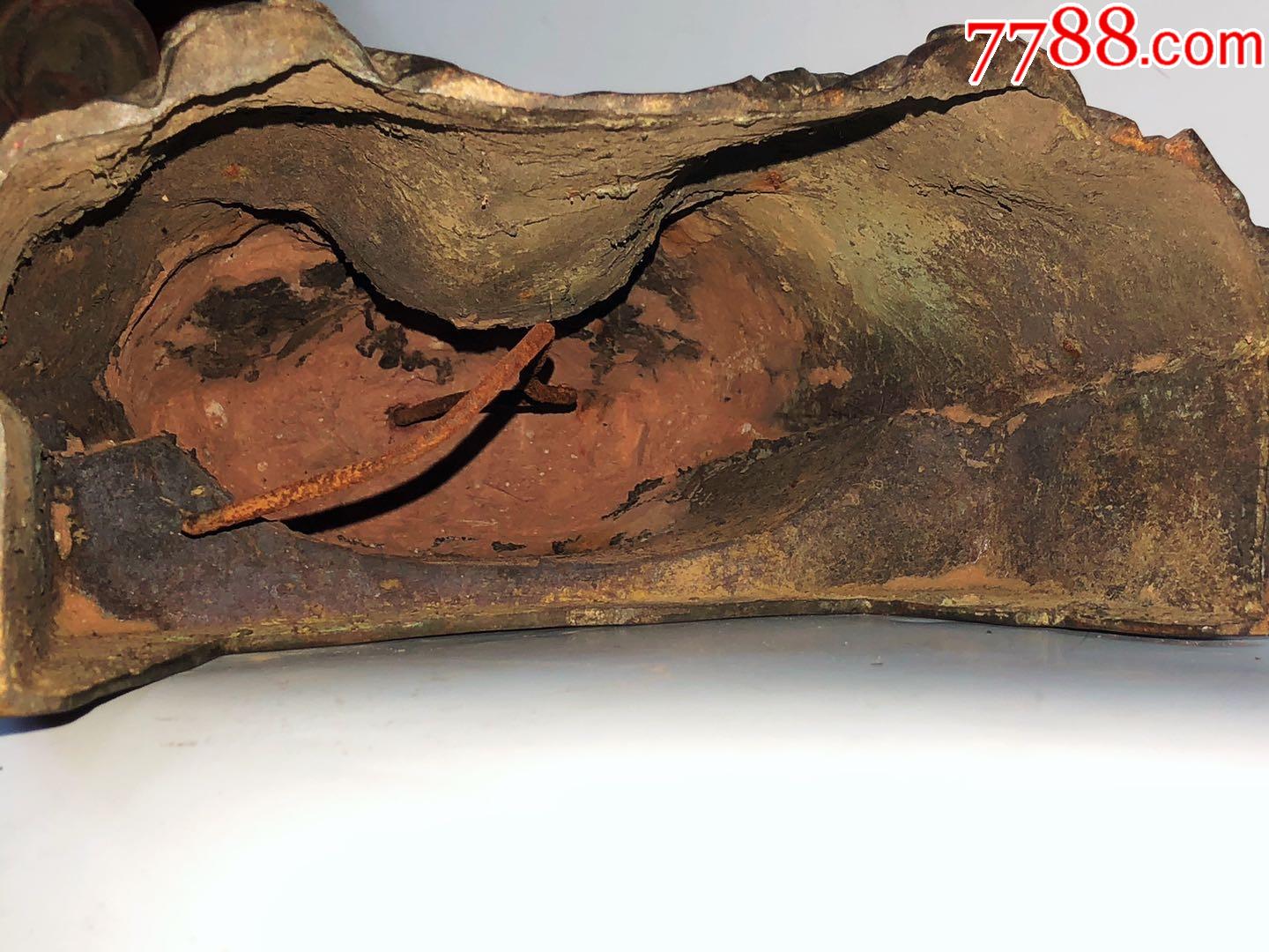 漆金彩绘带支钉铜关公坐像_铜像/铜佛像【出口转内销】_第9张_7788