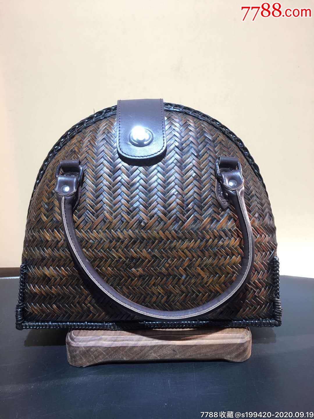 精品女士湘妃竹坤包做工一流不可多得之精品