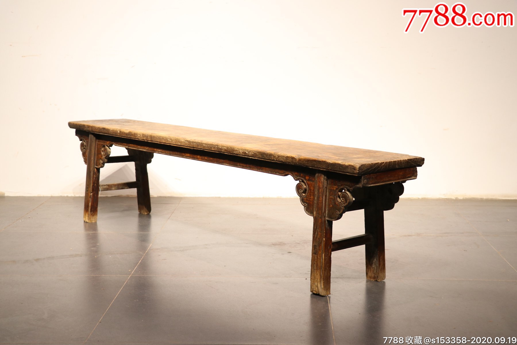 乾隆独板黄花梨做工长凳