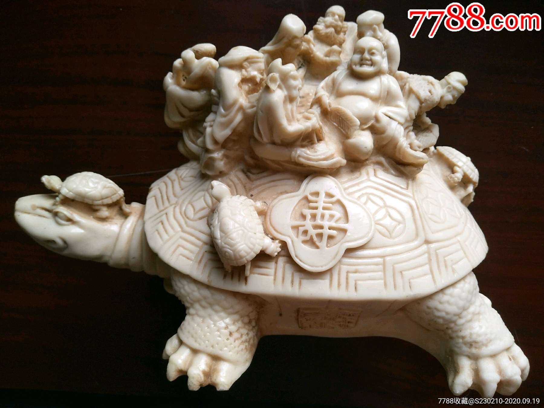 长寿龟驮八仙(树脂摆件)