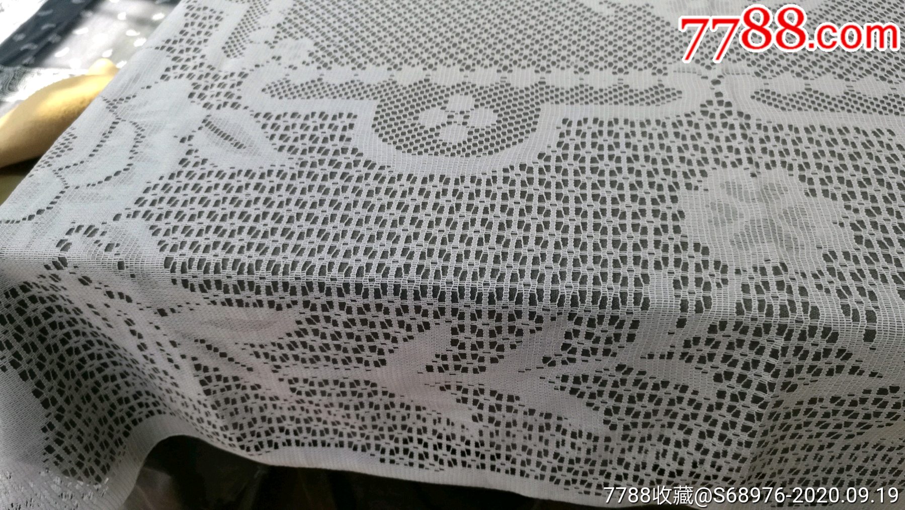 老台布老桌布80年代线桌布年代戏影视道具怀旧装饰