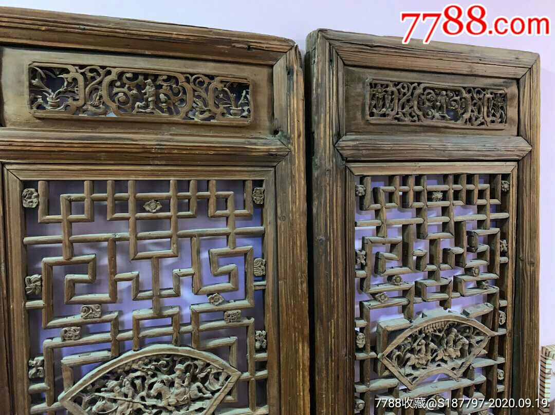 清代老隔窗_木门窗_小国钱府【7788木艺】
