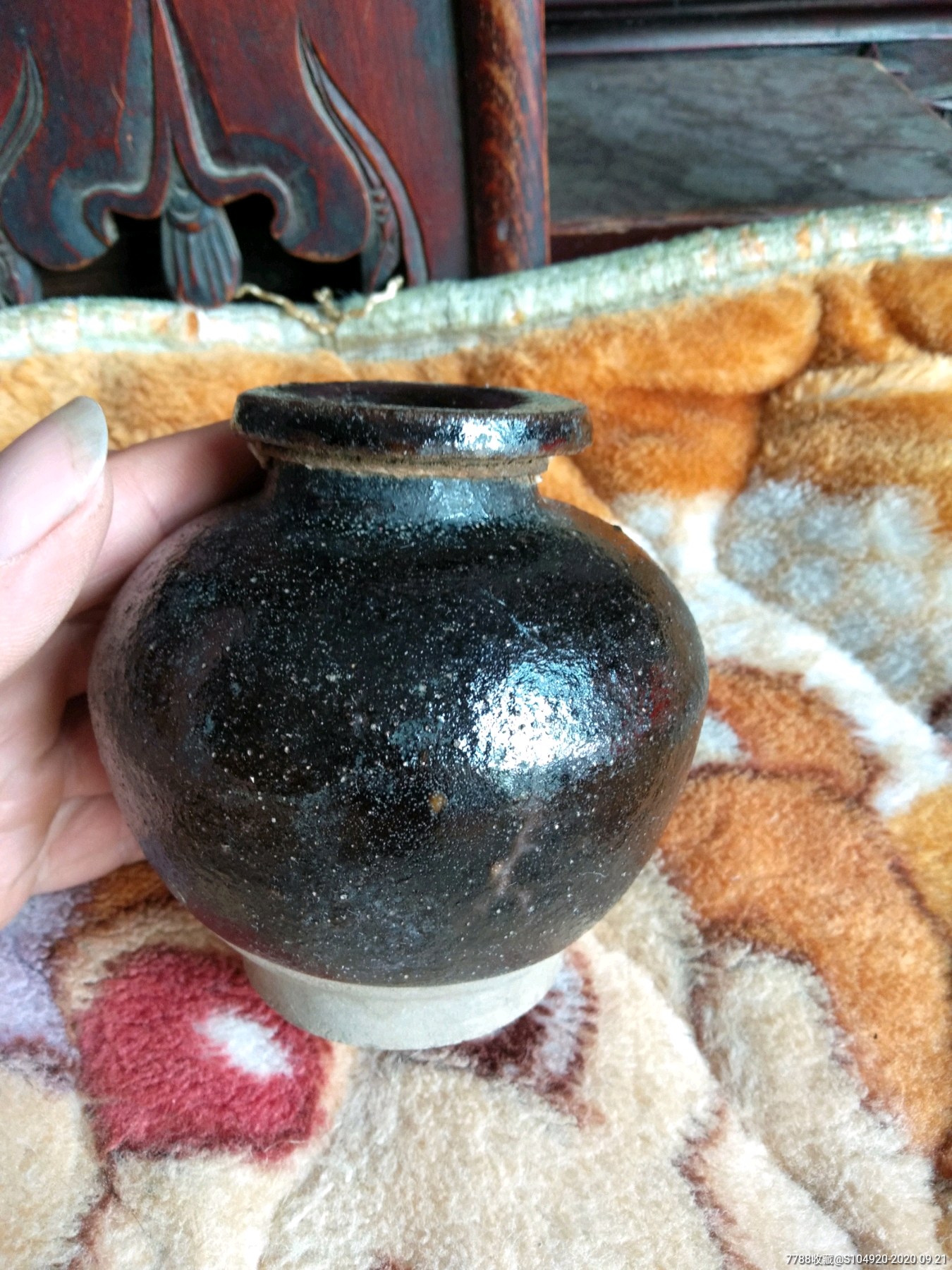 民国时期黑釉小罐