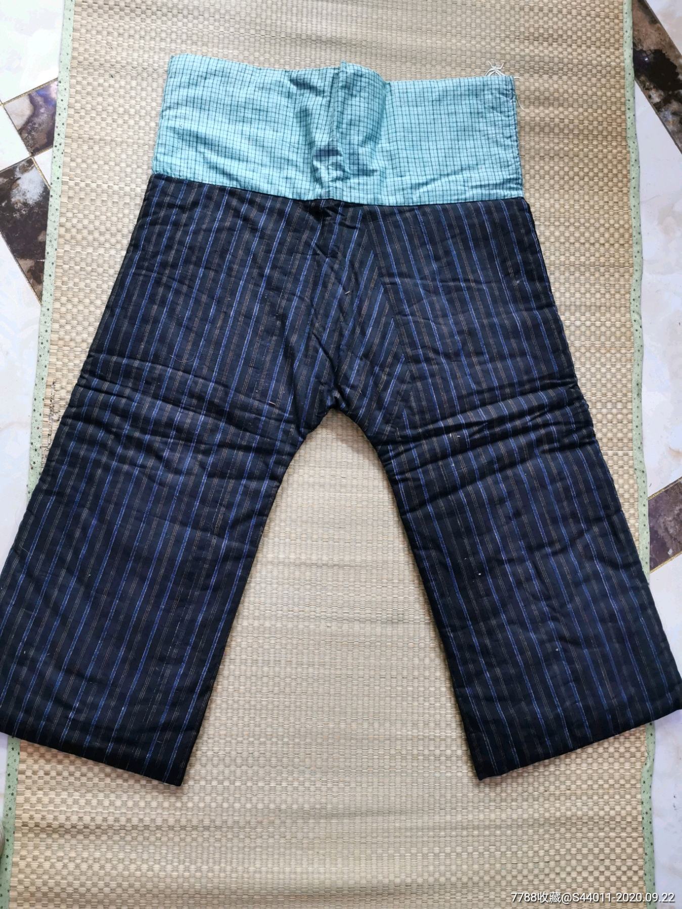 民国腼裆棉裤,老民俗老服饰