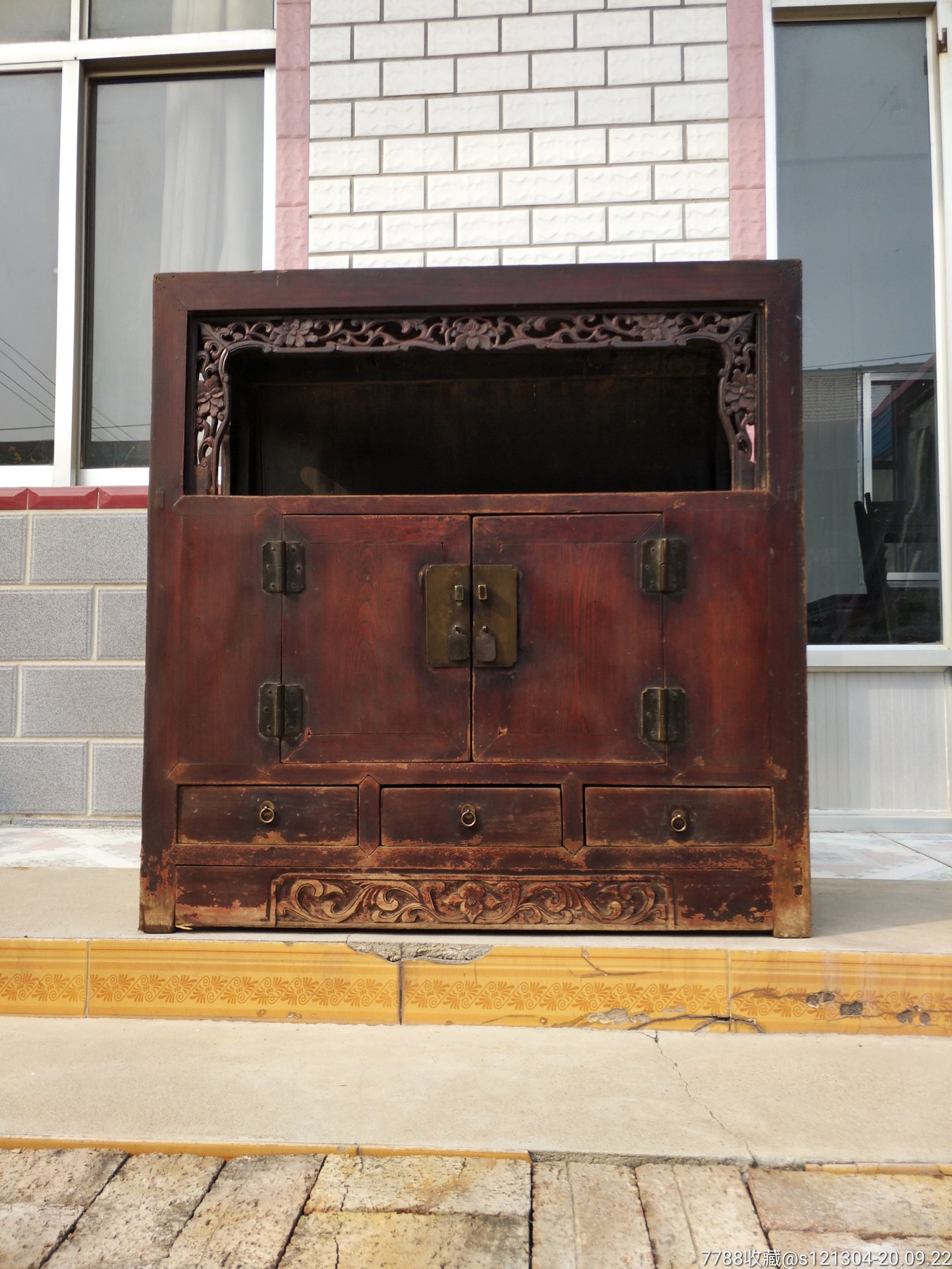 清代楠木书橱万历柜老柜子老家具