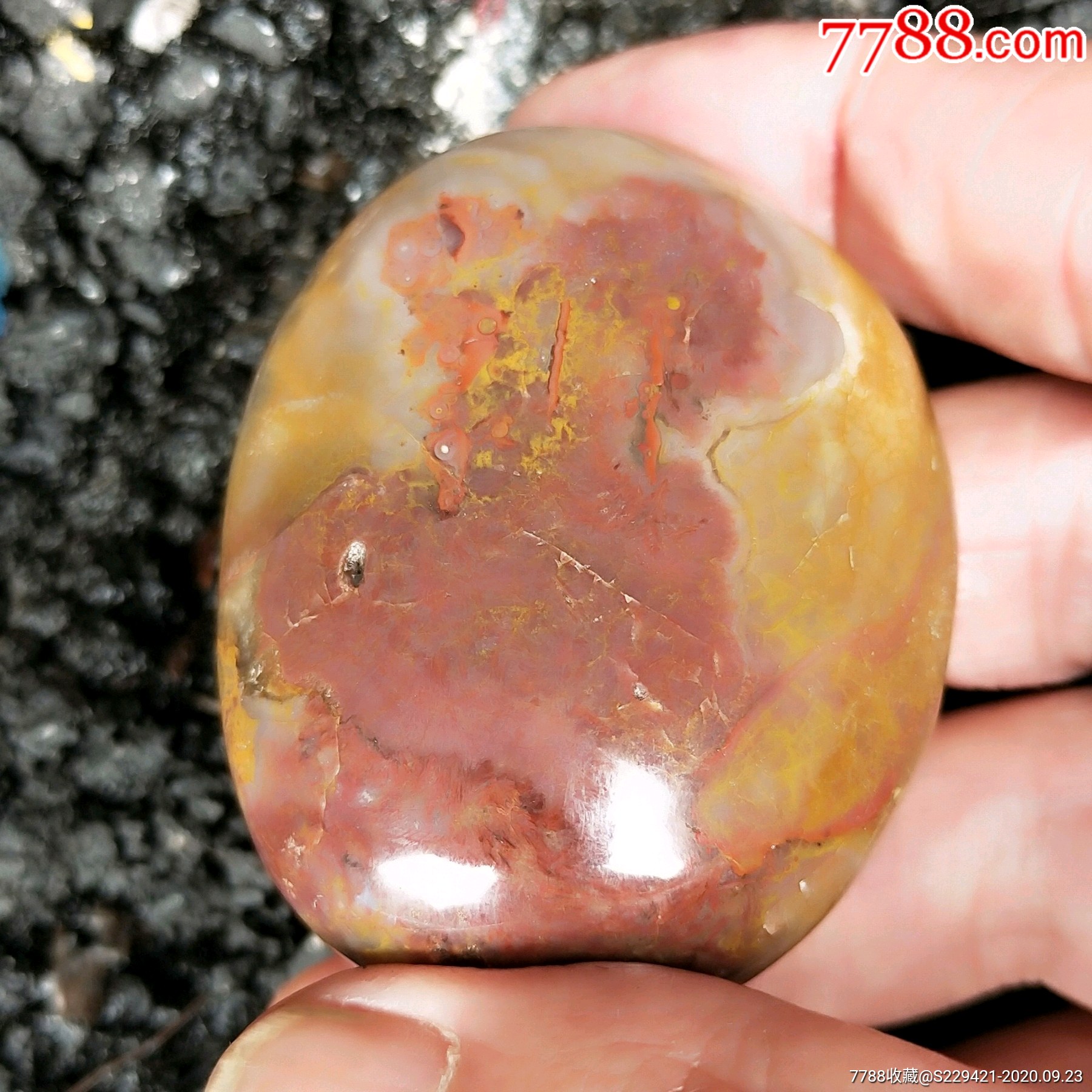 三峡水胆玛瑙石古董玉石水草纹生肖猴原石缠丝手把件珠宝手饰收藏品