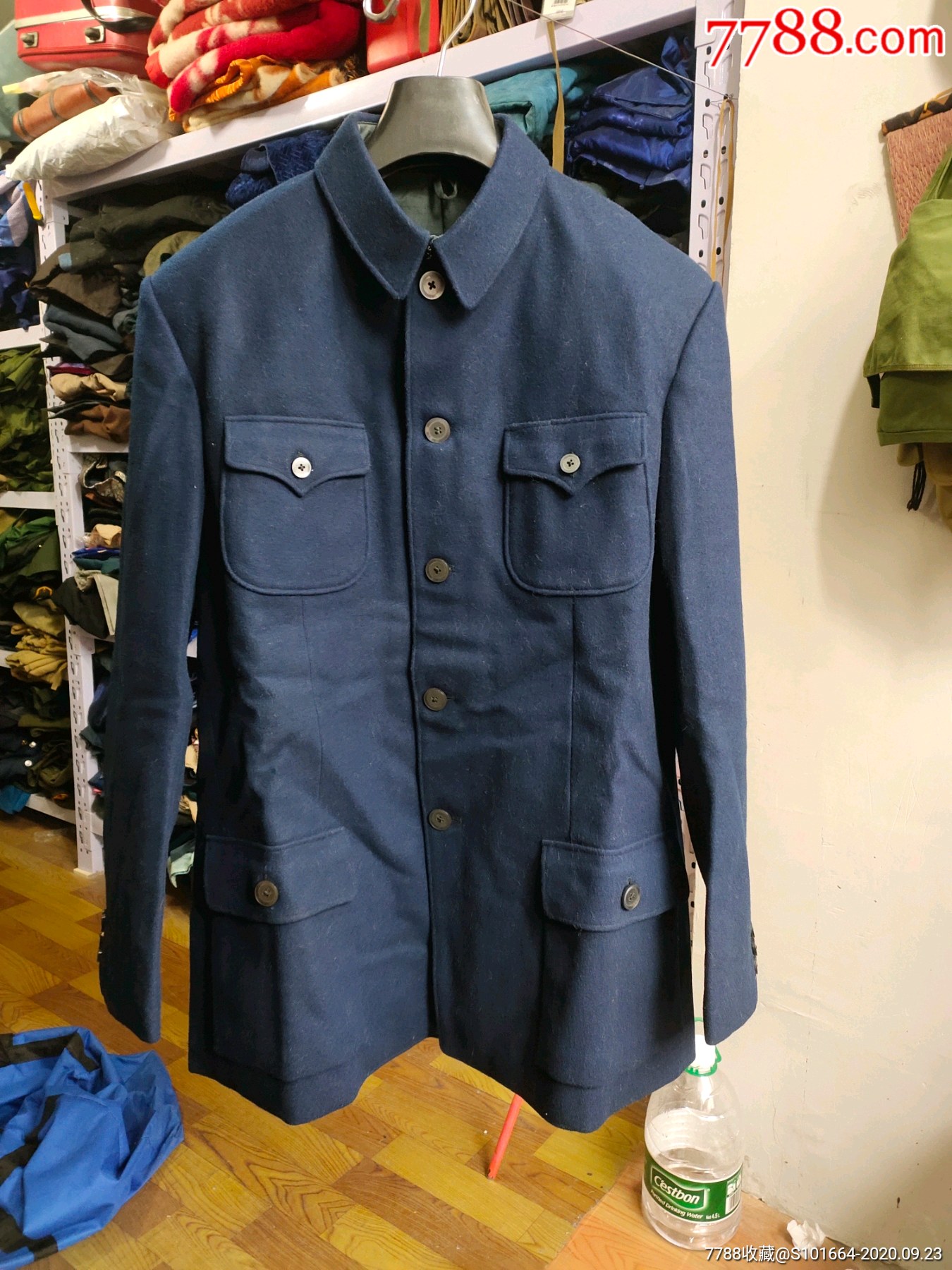 好品老式毛呢中山装培罗蒙