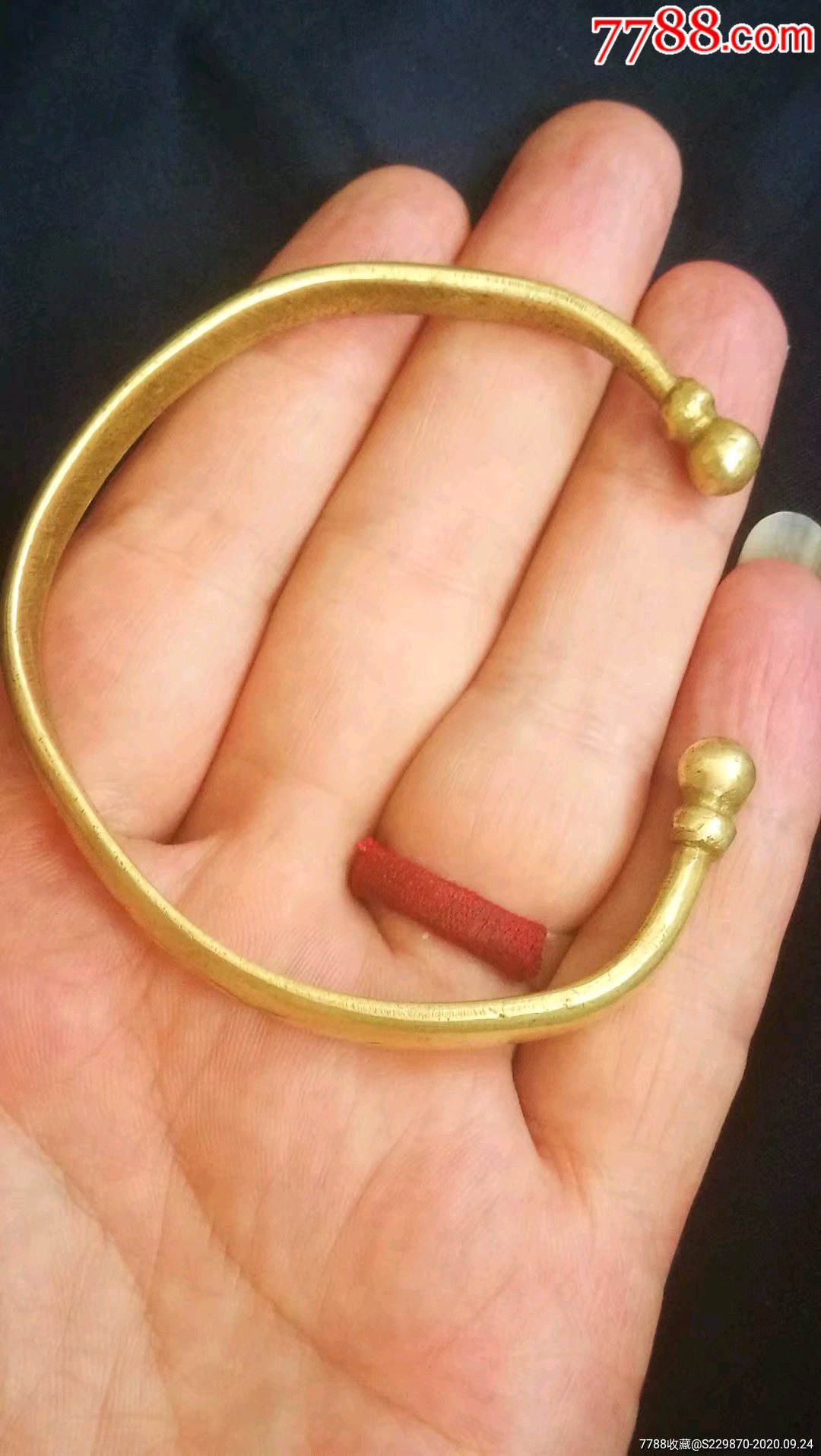 明清铜手镯一只