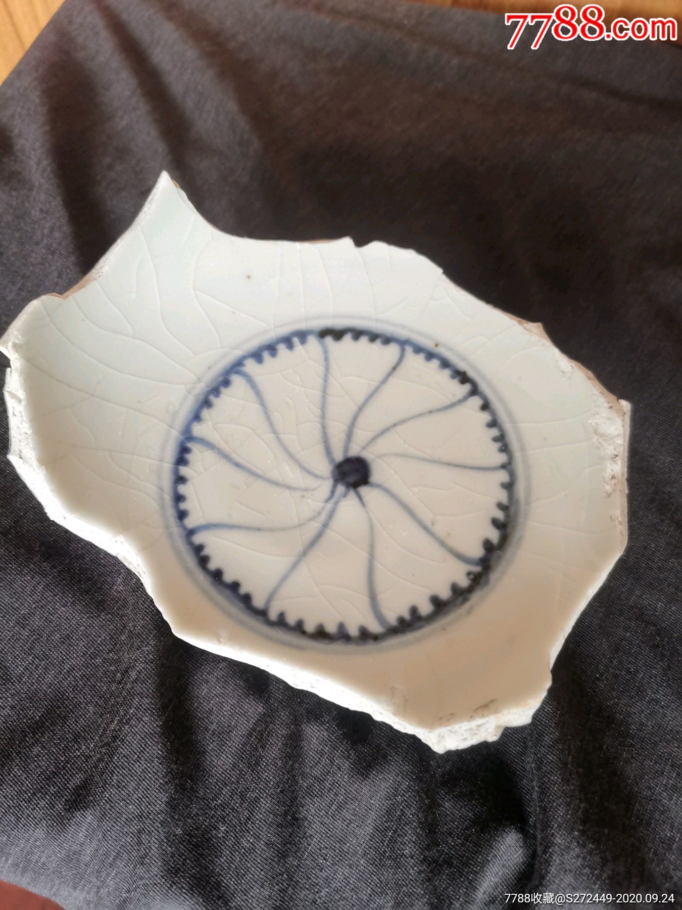 月华纹瓷片标本