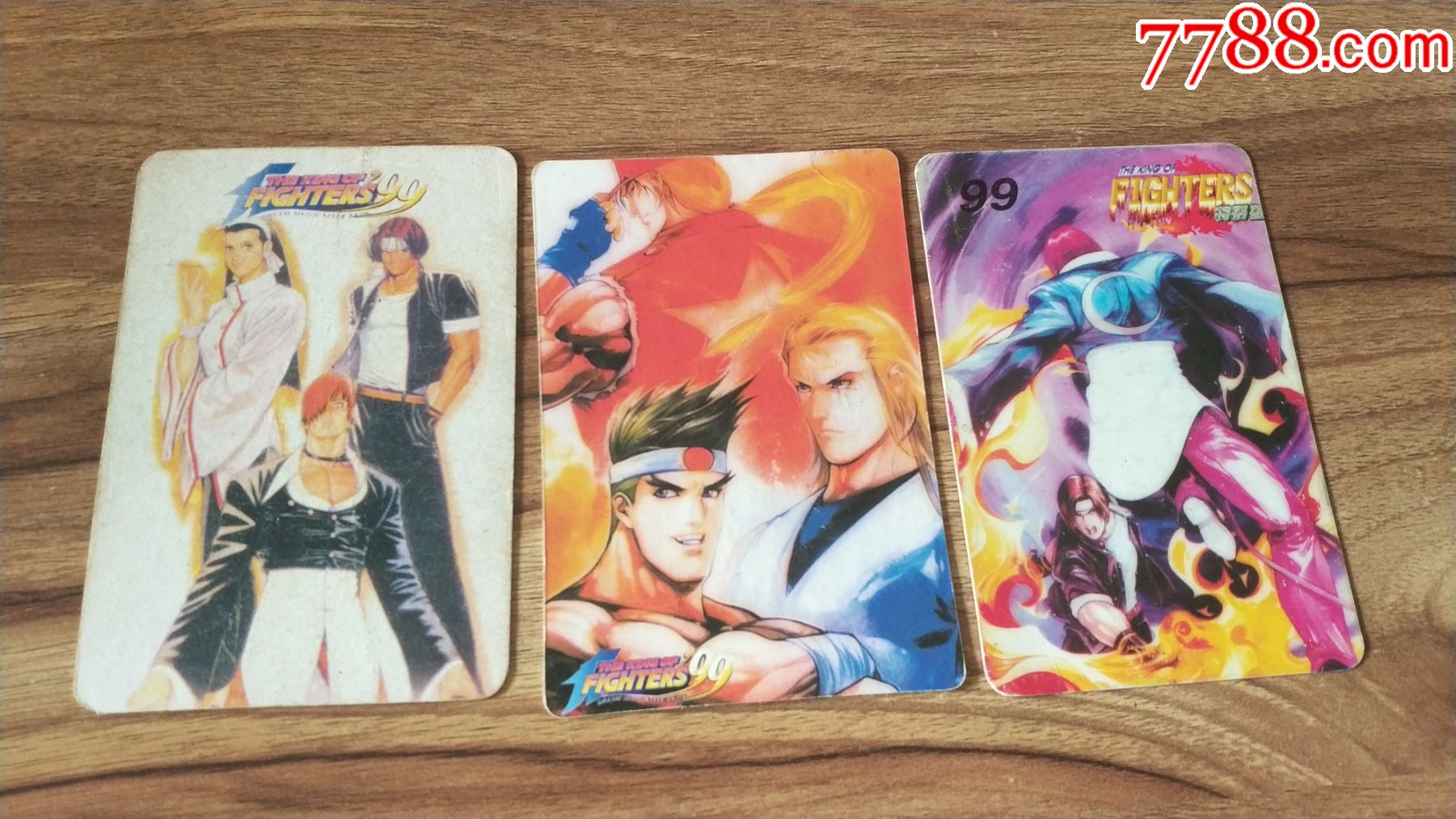 拳皇硬卡3张合售-动漫卡片-7788收藏