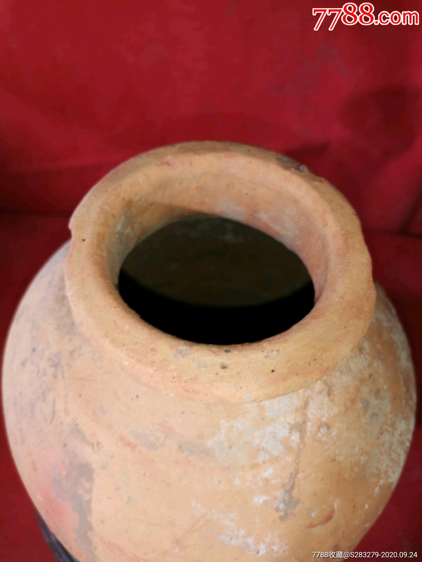 唐代红陶罐图片