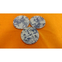 德化窑清三代康熙年老茶杯古瓷老物件标本杯子老青花杯金缮锯钉包老保真 青花瓷 宋元明清古瓷古玩 7788收藏