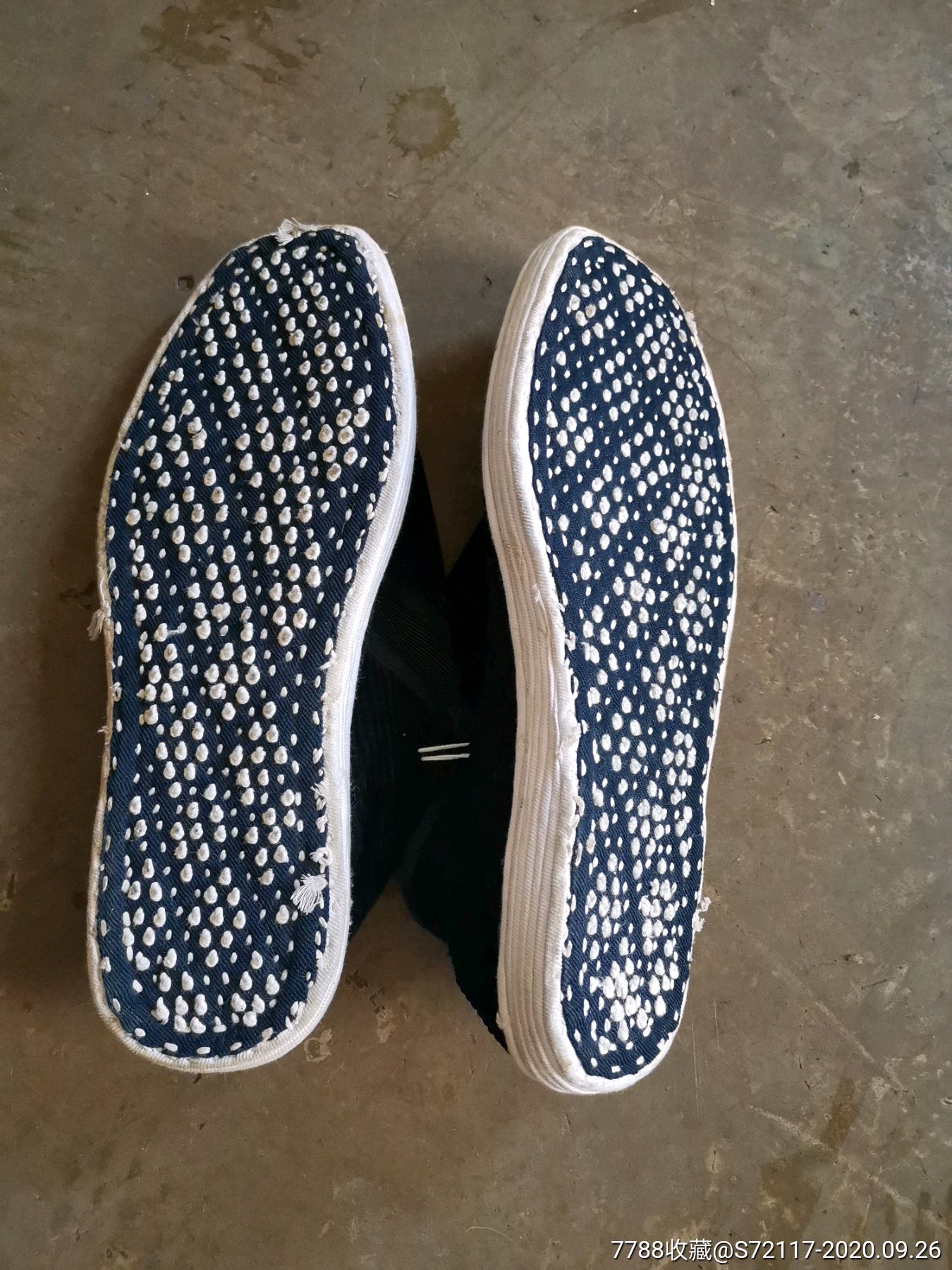 千层底手工布鞋