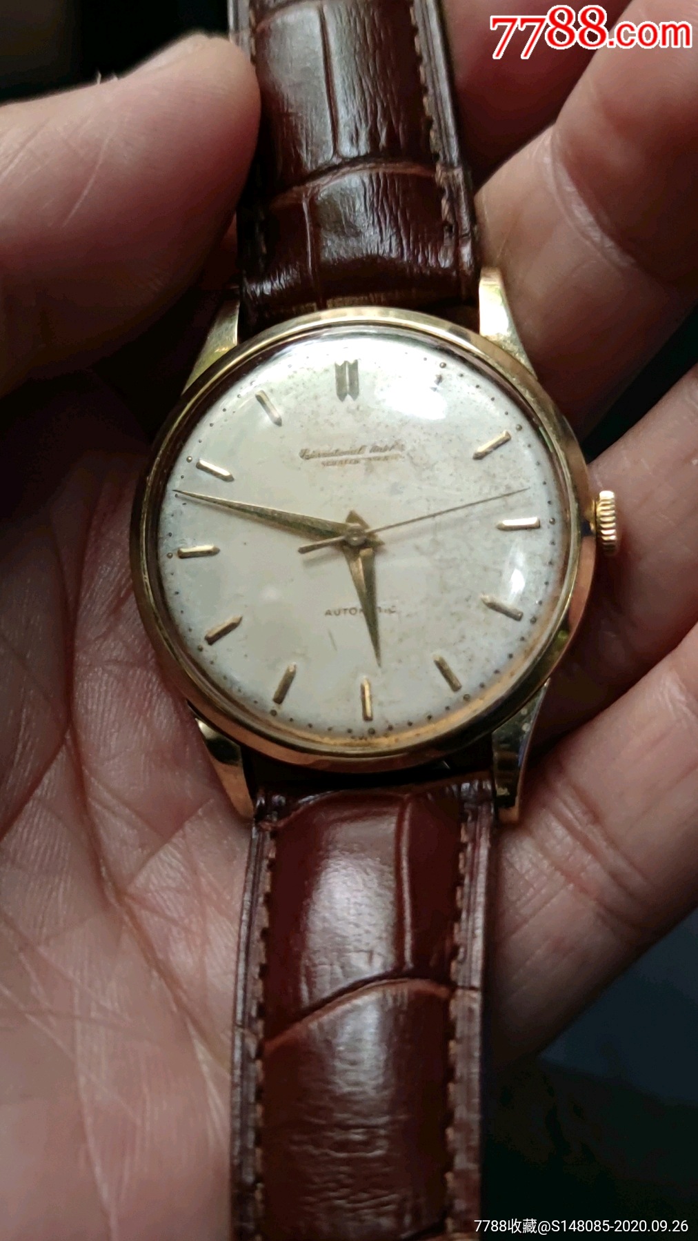 瑞士原装名表万国18k金表