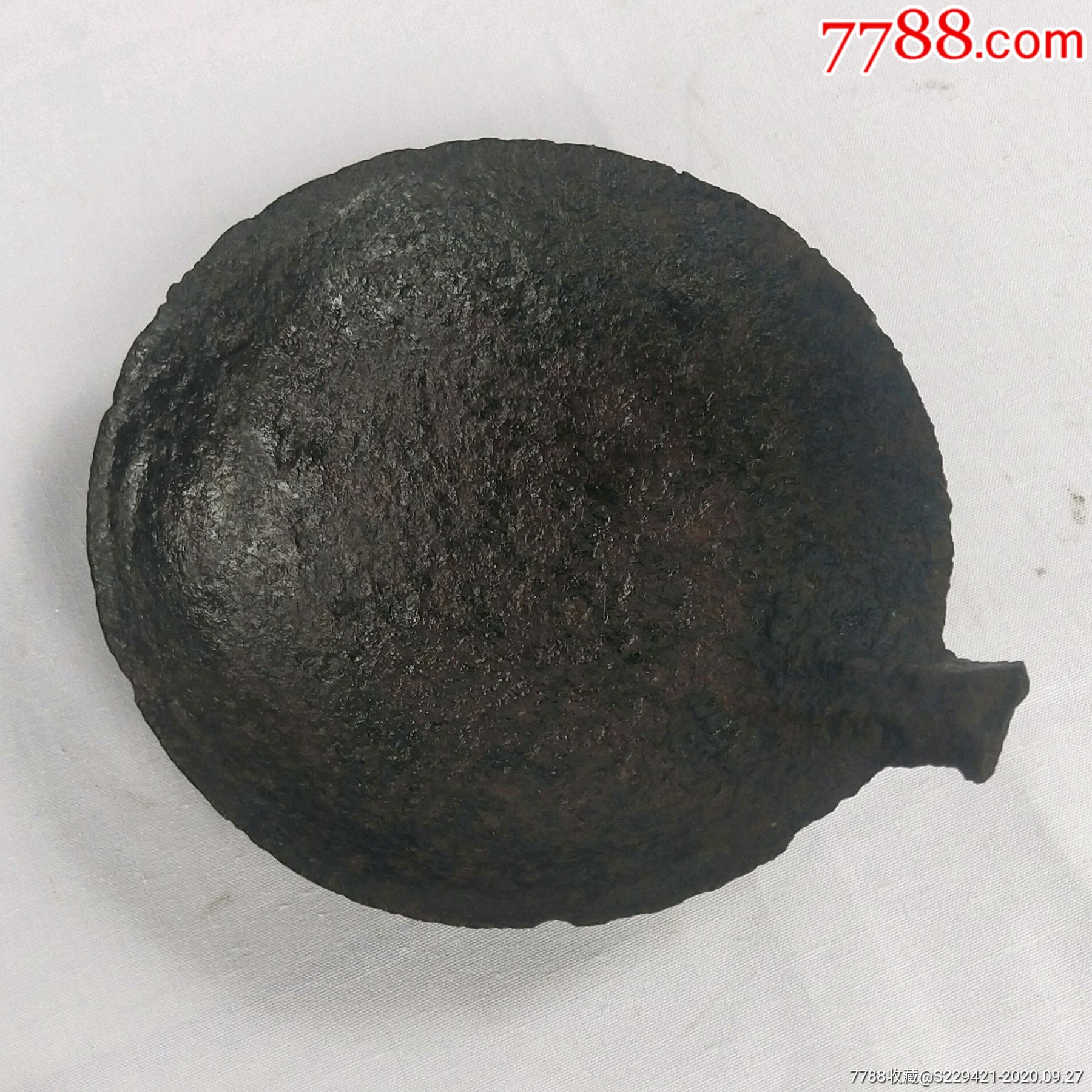 民国铁灯具古董民俗金属桐油灯盏碗照明煤油灯收藏品