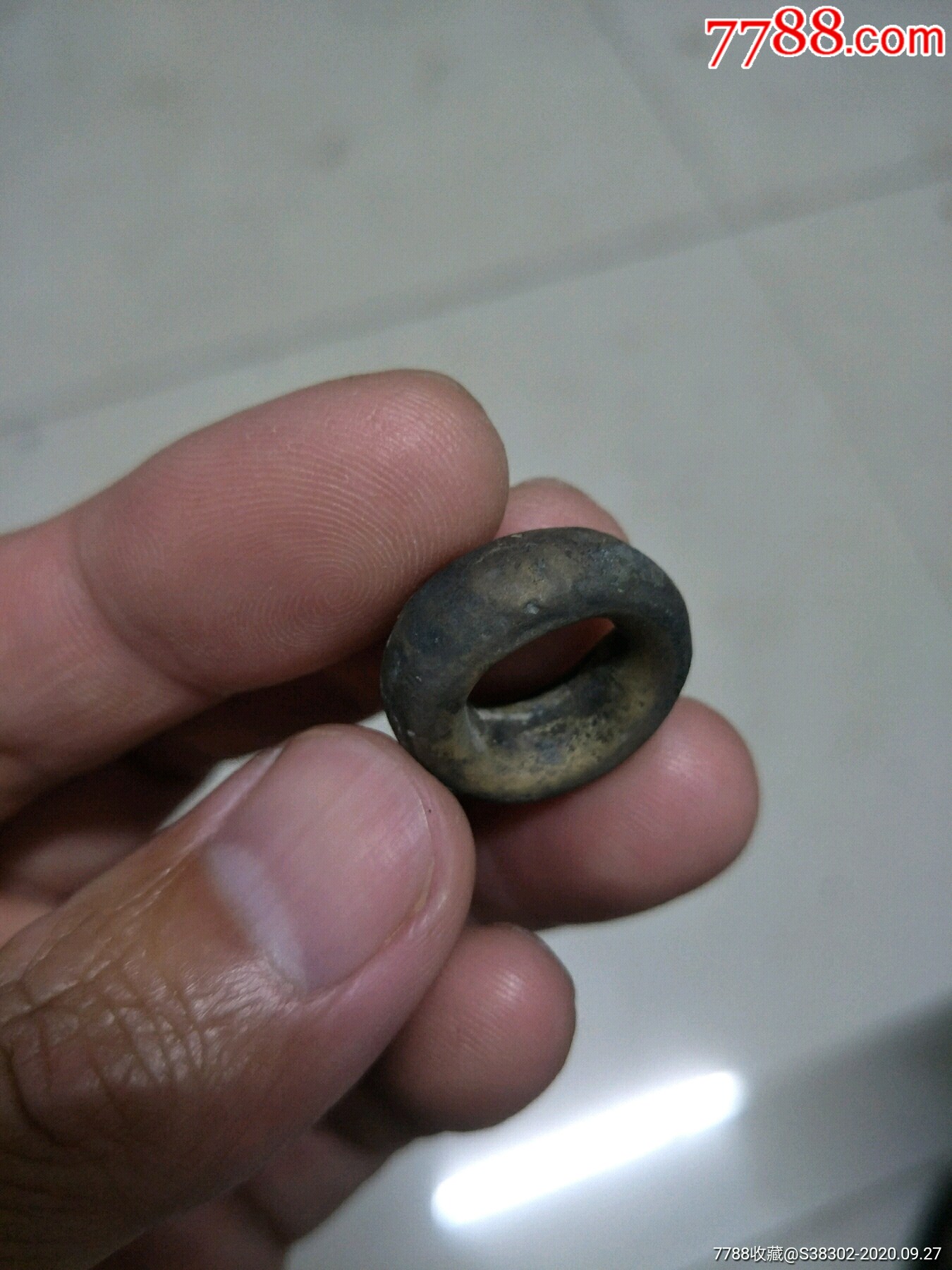 环权青铜环一枚临清运河古玩店万枚瓷片标本馆