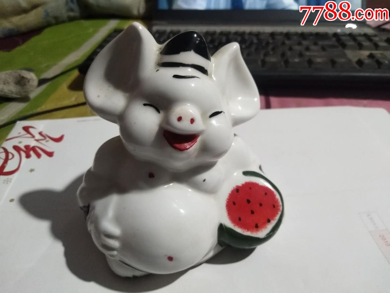 憨态可掬的八十年代猪八戒存钱罐