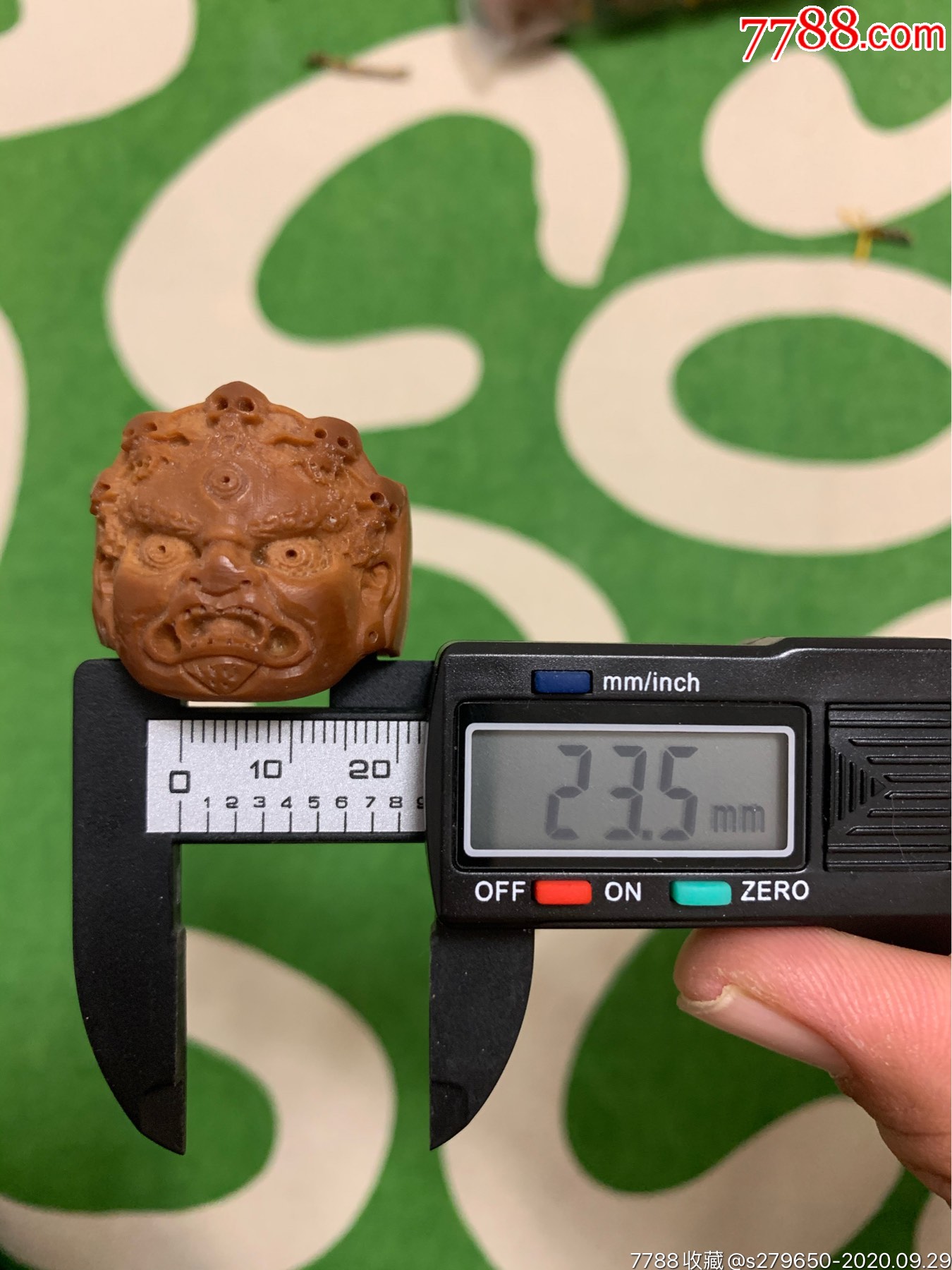 巴西大橄榄雕刻大黑天-价格:88元-se75727246-橄榄核雕-零售-7788橄榄