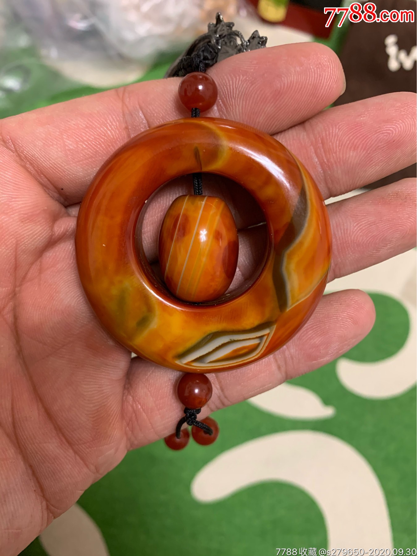 战国红玛瑙吊坠