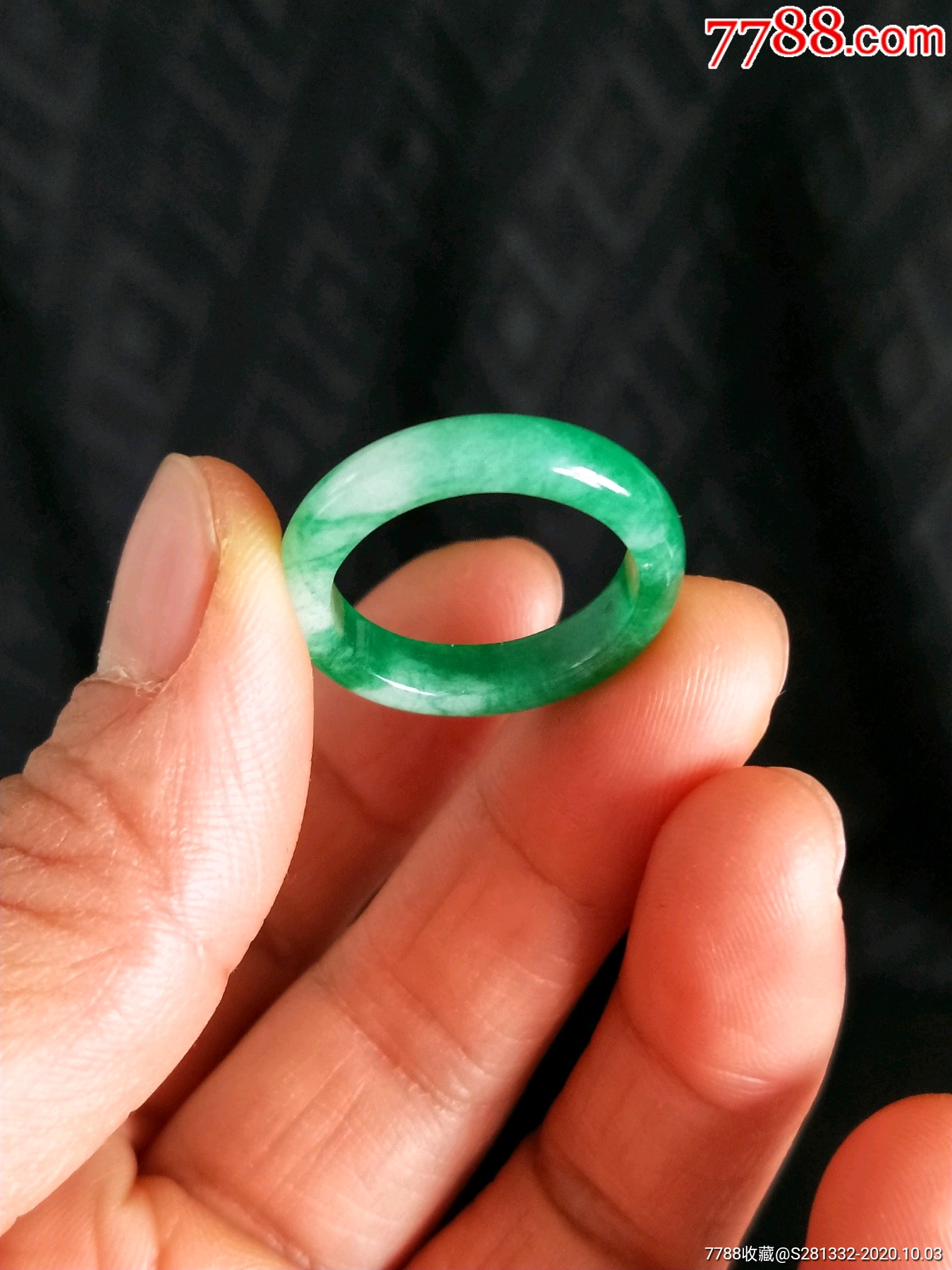 民国时期翡翠戒指一个