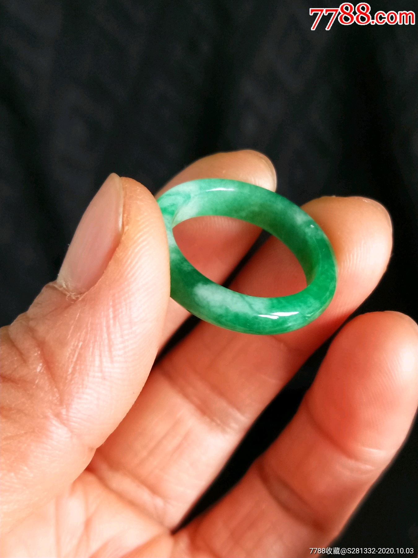 民国时期翡翠戒指一个