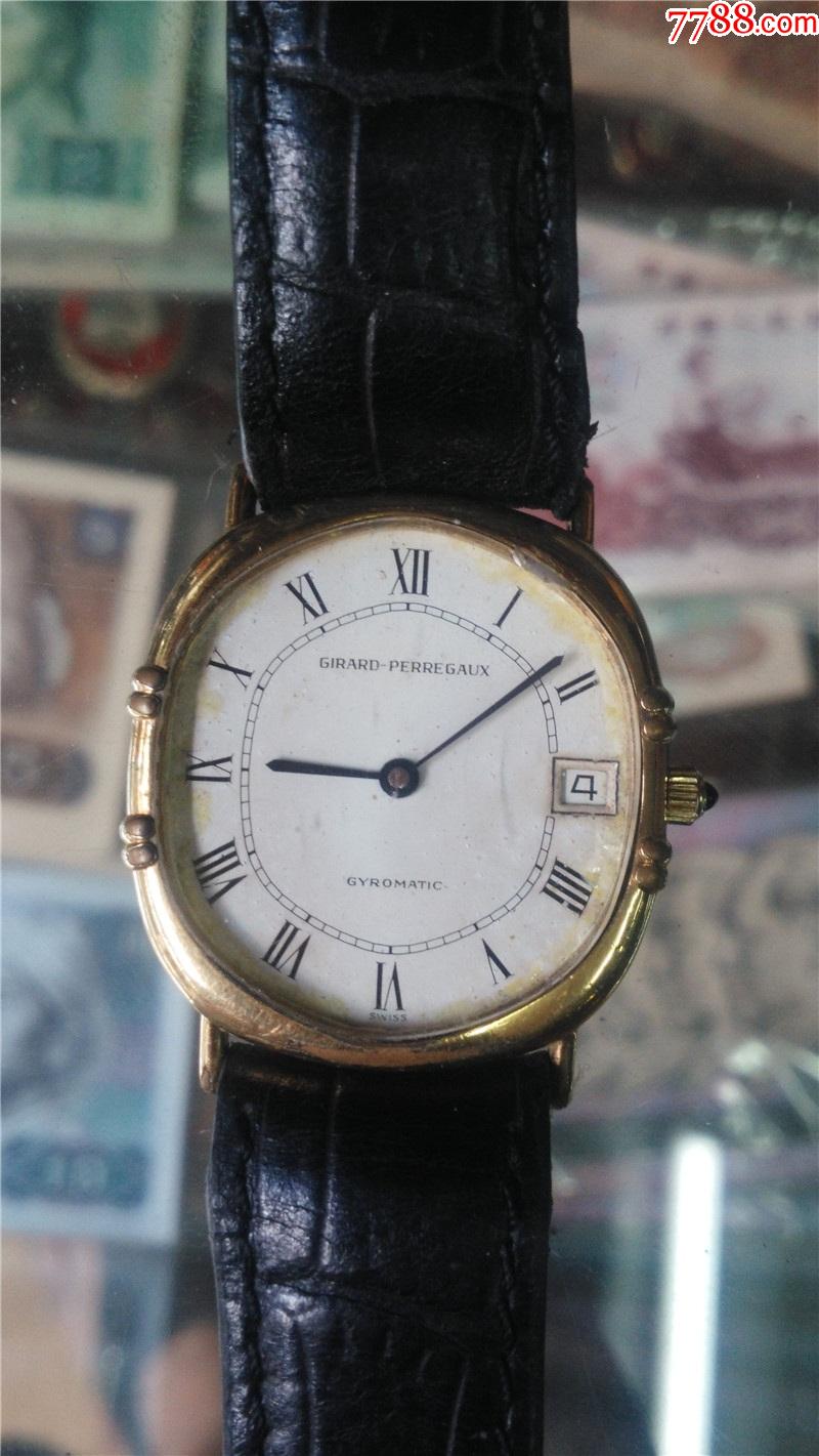 包金瑞士girardperregaux芝柏全自动男机械表机芯214159