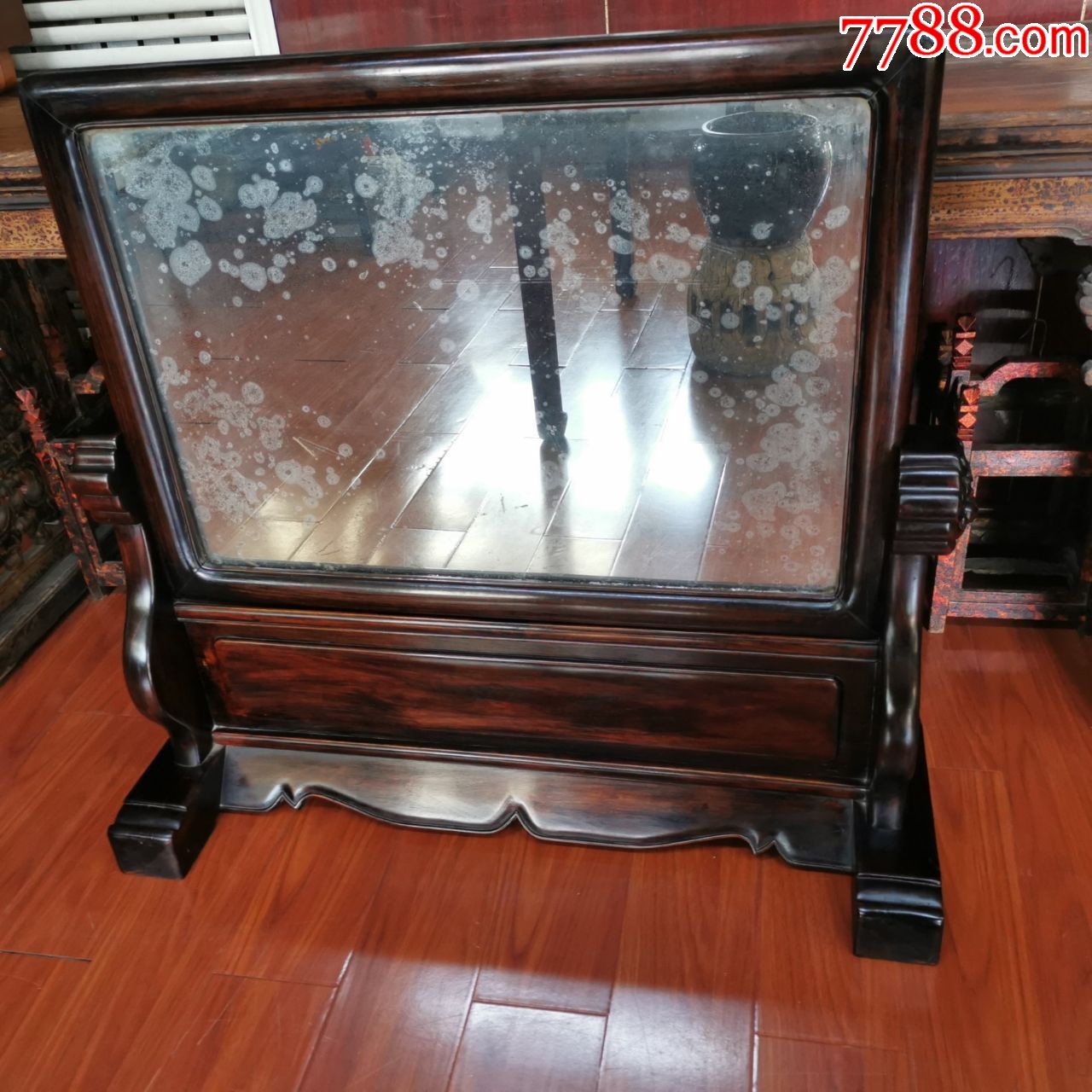 清代红木穿衣镜