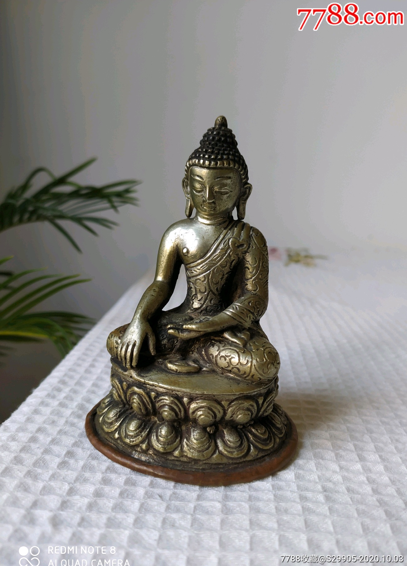 清代释迦摩尼铜佛像