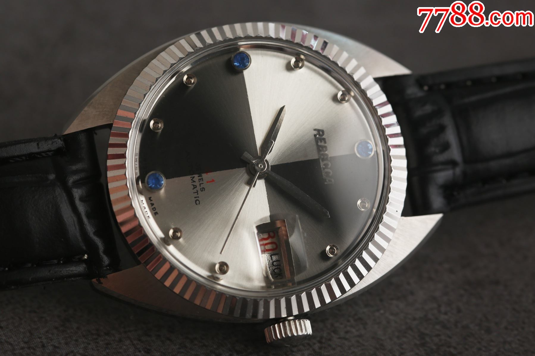 库存未使用品瑞士瑞贝卡古董表黑白双煞四区盘金肚脐京剧元素-手表