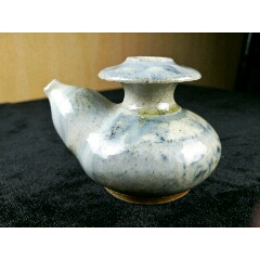 中国明時代　龍泉窯青磁水盂 文房具　胴直径約9.5㎝ BL2-4 元代龙泉窑青瓷水盂-水盂/砚滴-7788文房四宝收藏