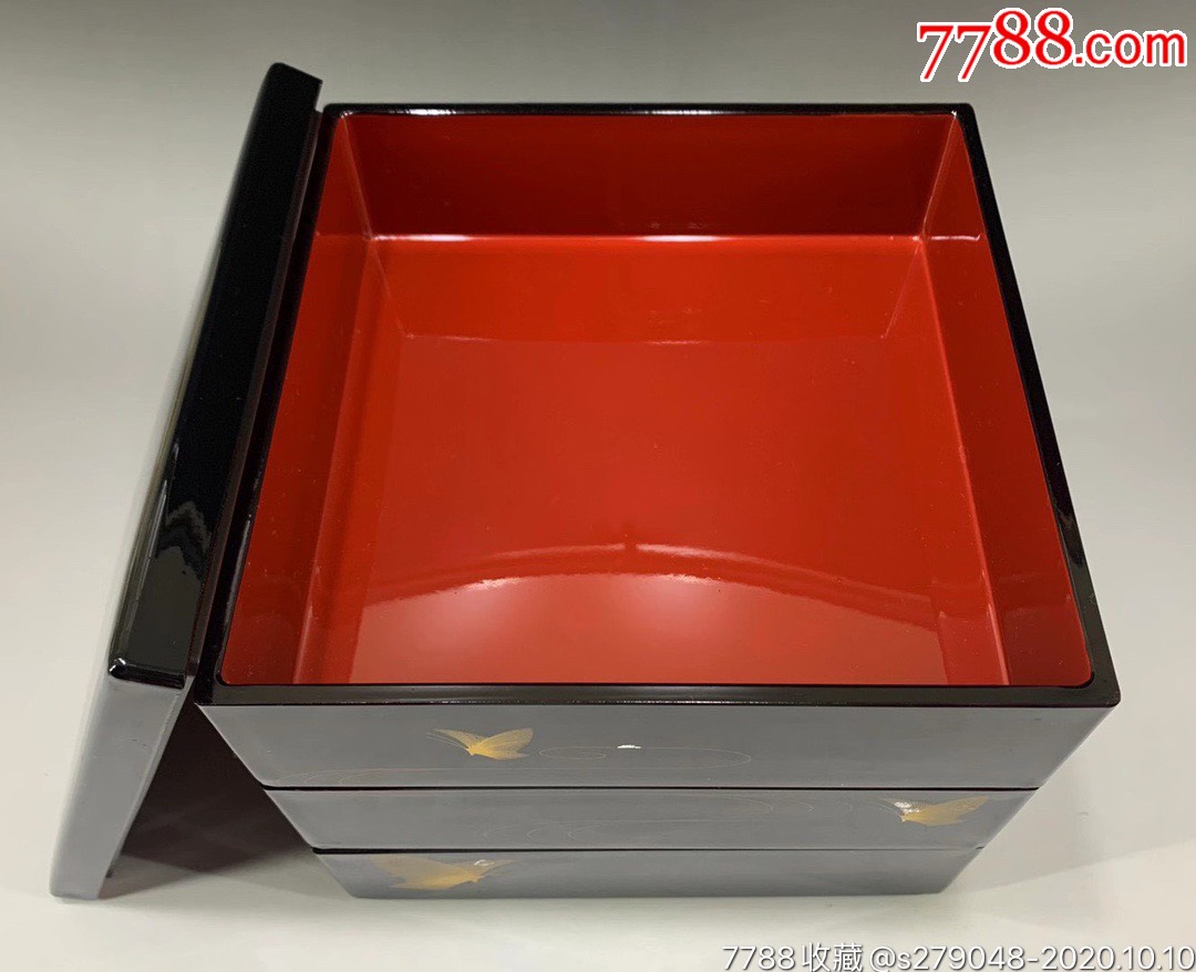 日本老货,实木大漆叠盒-价格:550.0000元-se75913465-漆盒-零售-7788收藏__收藏热线